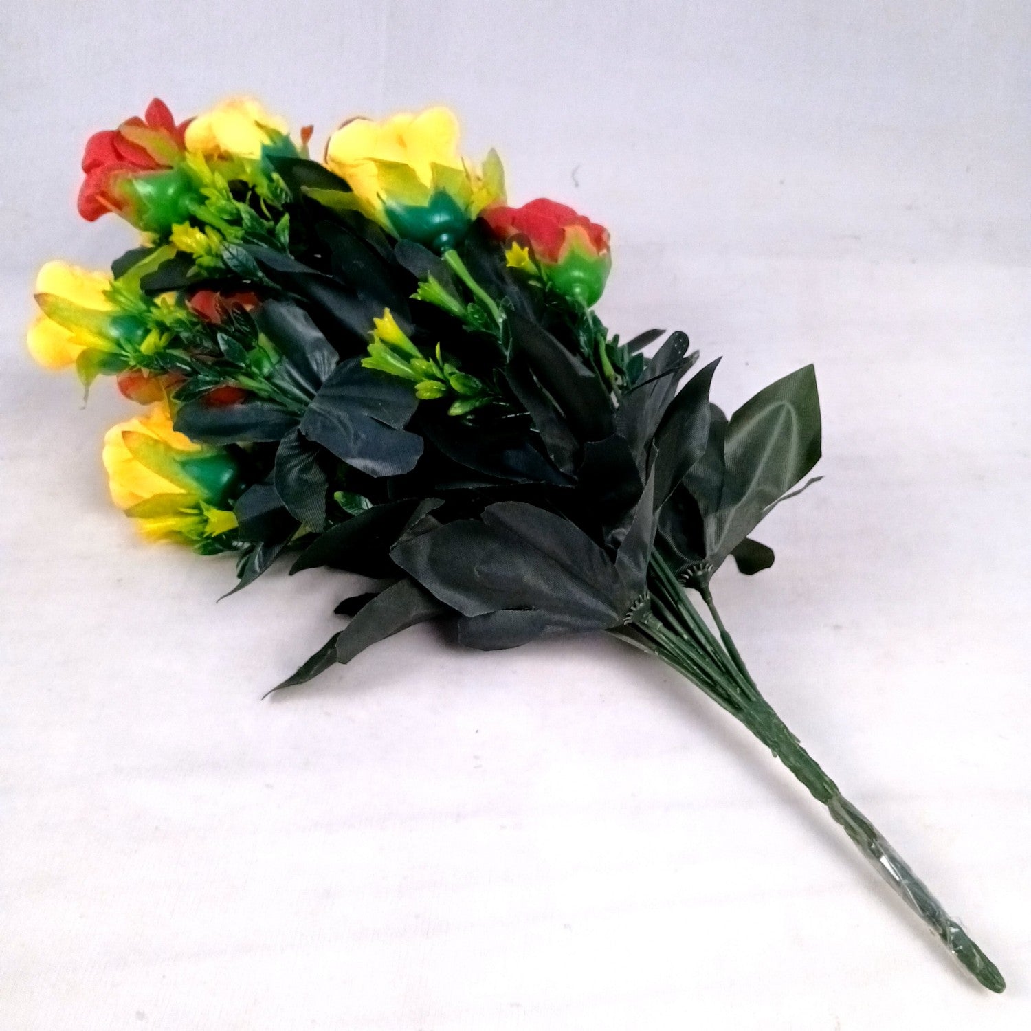 Artificial Rose Flower Bouquets | Faux Flowers Bunch - for Table Vase, Pot, Home Decor, Side Table Centerpiece - 29 Inch - Apkamart #Style_Design 2