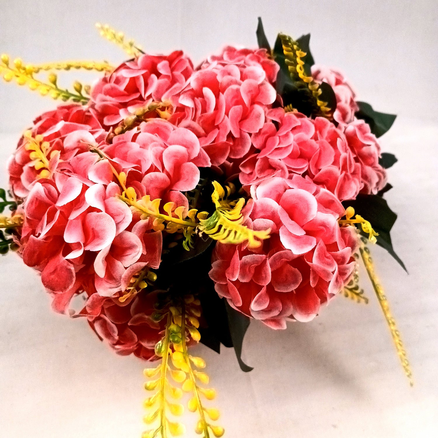 Artificial Flowers for Home Decoration - With Metal Stand - For Wall Hanging - Apkamart #Colour_Pink