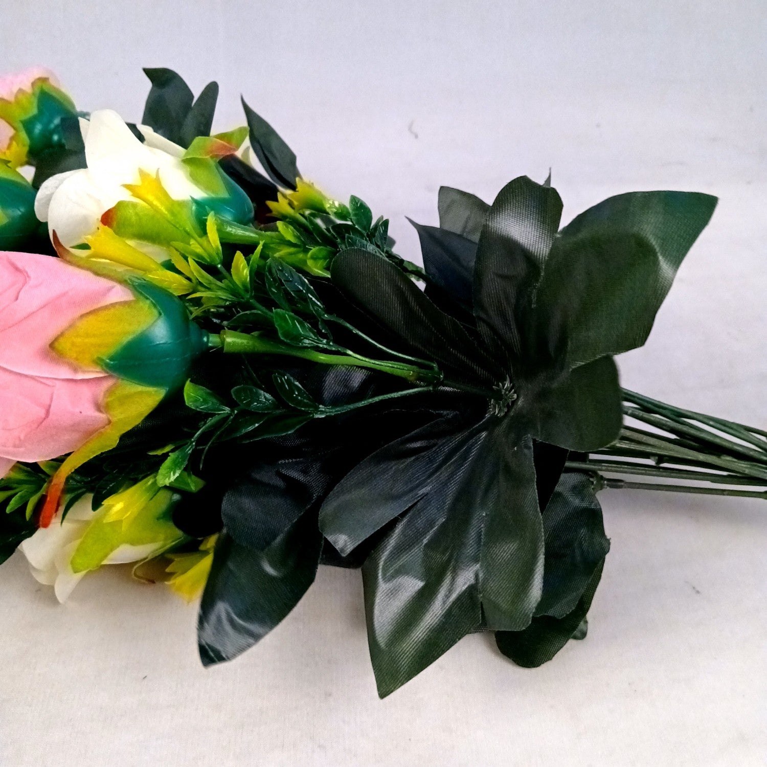 Artificial Flower Bouquets | Faux Flowers Bunch - for Table Vase, Pot, Home Decor, Living Room, Side Table Centerpiece - 29 Inch - Apkamart #Style_Design 1