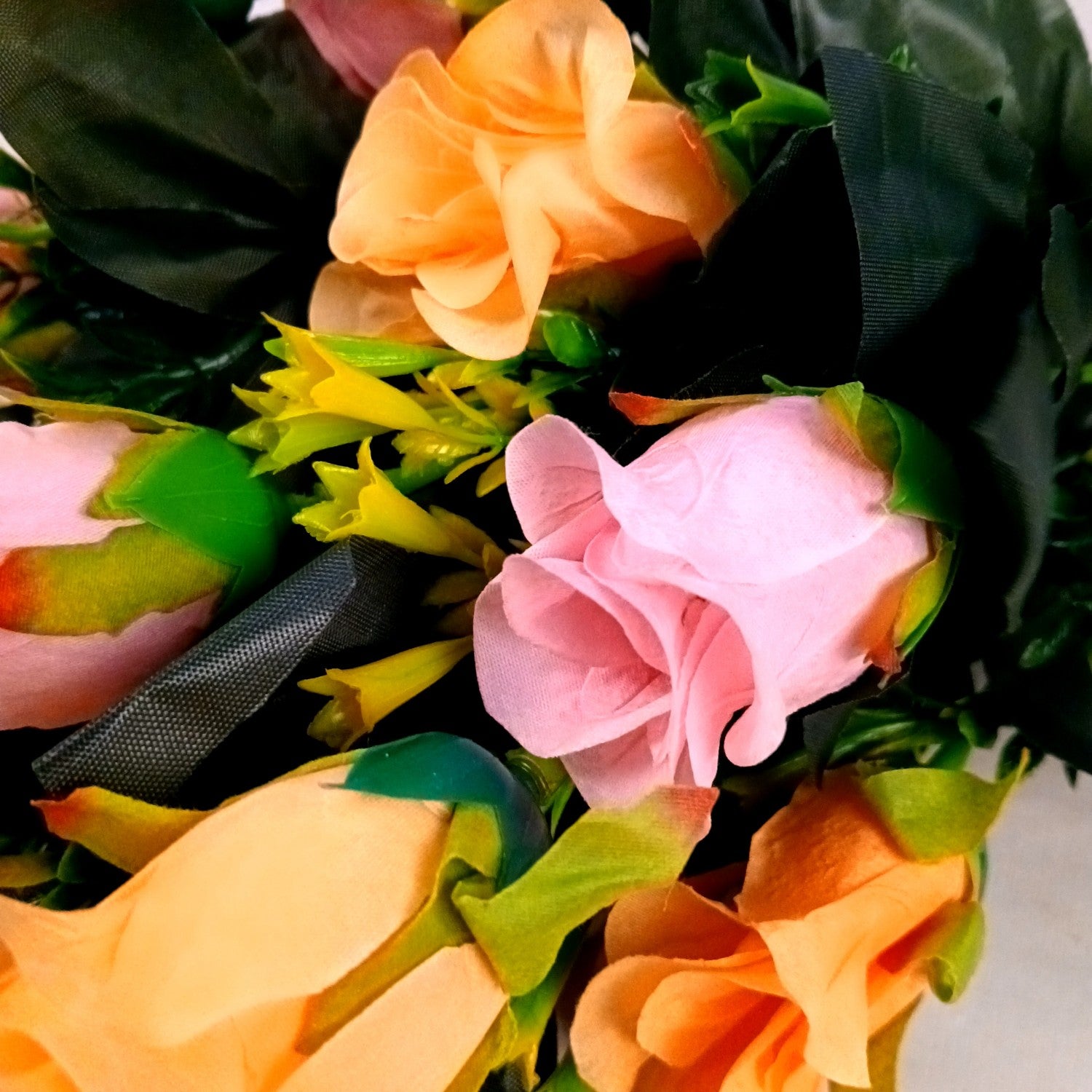 Artificial Rose Flower Bouquets | Faux Flowers Bunch - for Table Vase, Pot, Home Decor, Side Table Centerpiece - 29 Inch - Apkamart #Style_Design 1