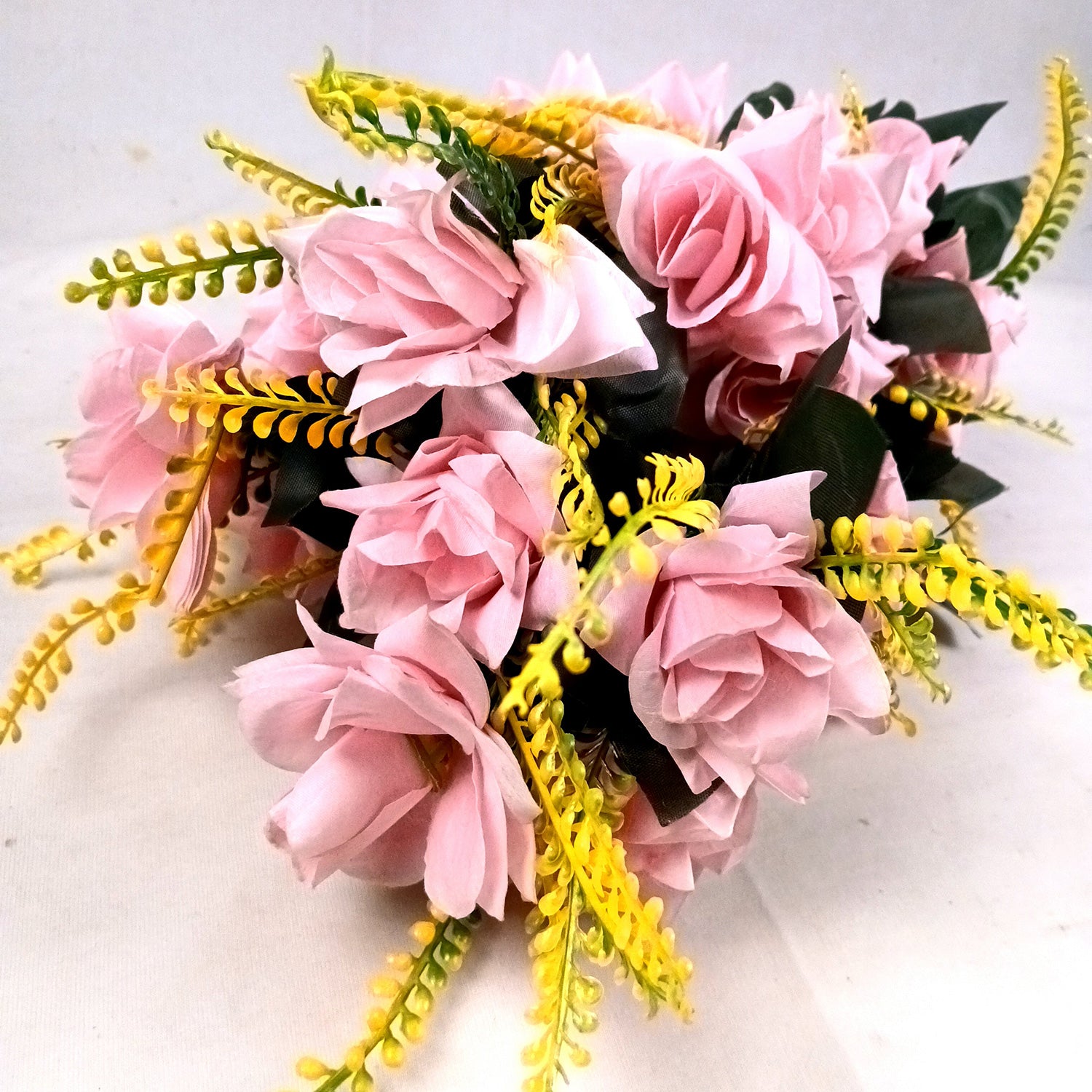Artificial Flowers for Home Decoration -With Metal Stand - For Home & Wall Decor - 26 Inch _Apkamart