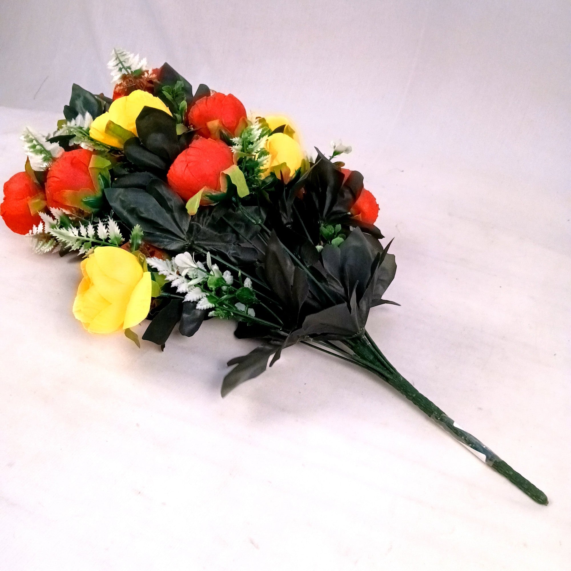 Artificial Rose Flowers Bunches for Vase Pot | Faux Flowers Stem - for Home Decor Side Table Centerpiece - 26 Inch - Apkamart #Style_Design 1