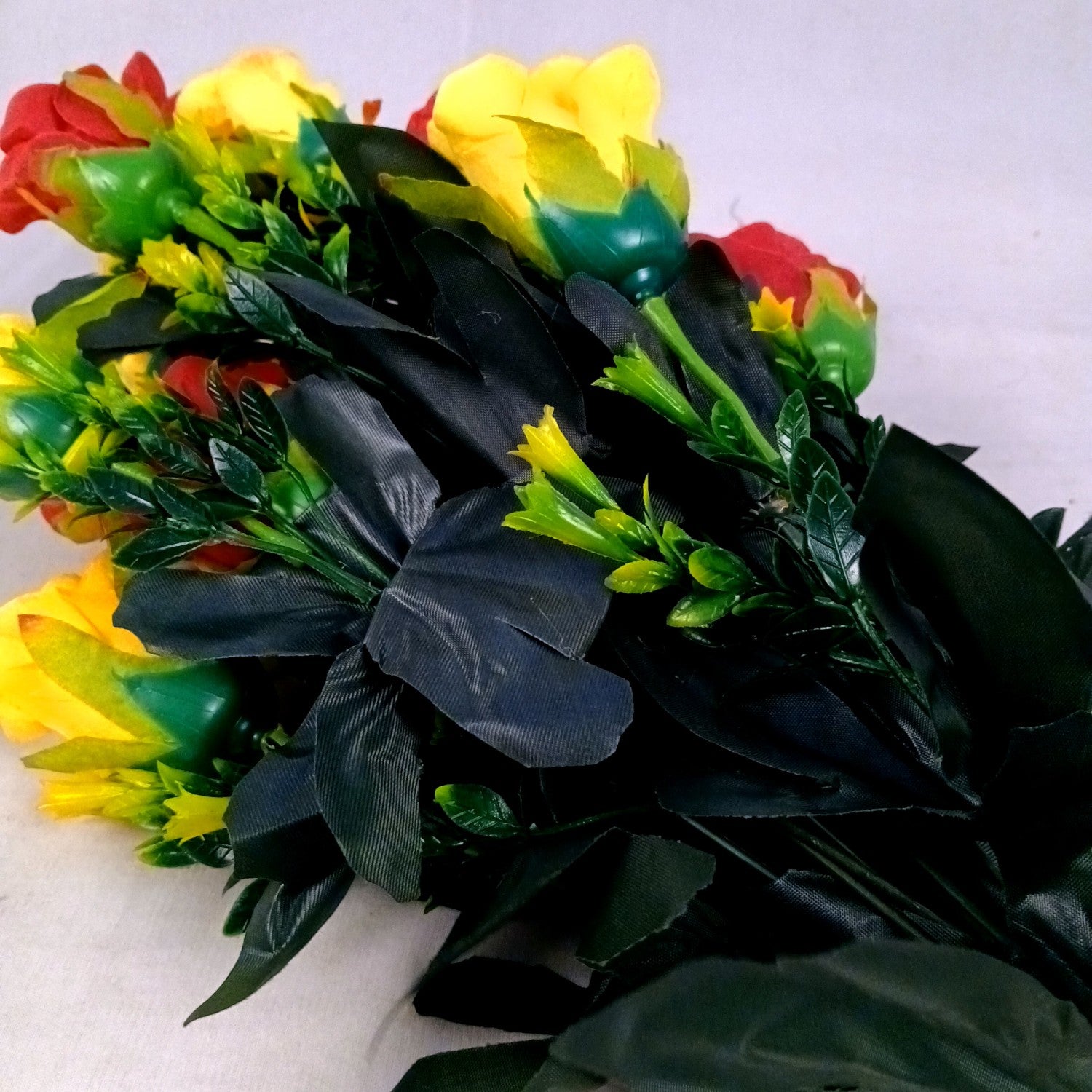 Artificial Rose Flower Bouquets | Faux Flowers Bunch - for Table Vase, Pot, Home Decor, Side Table Centerpiece - 29 Inch - Apkamart #Style_Design 2