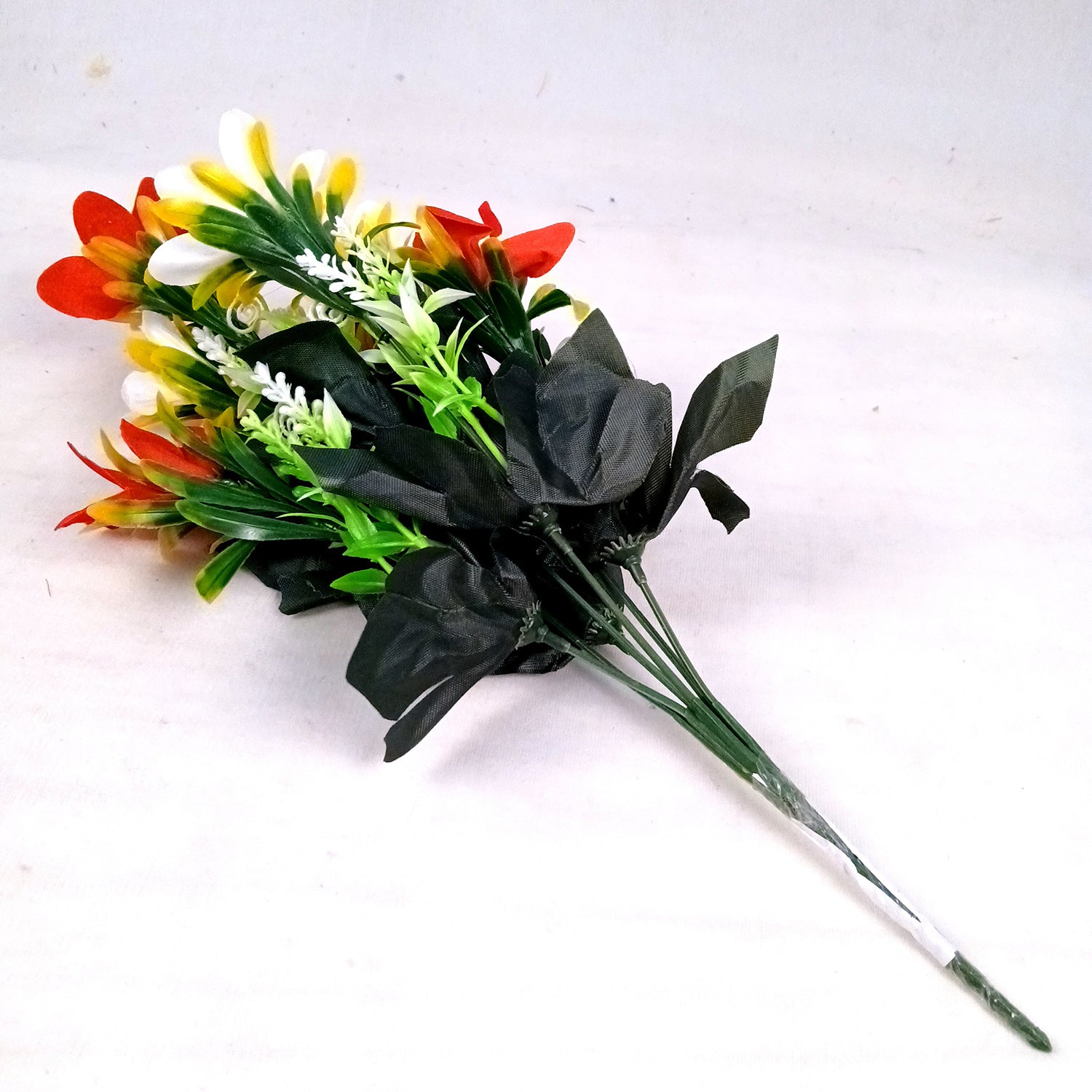 Artificial Flowers Sticks for Vase Pot | Faux Flowers Bunch / Bouquet  - for Home Decor, Living Room, Wedding & Party Decoration (Vase Not Included) - 15 Inch - Apkamart