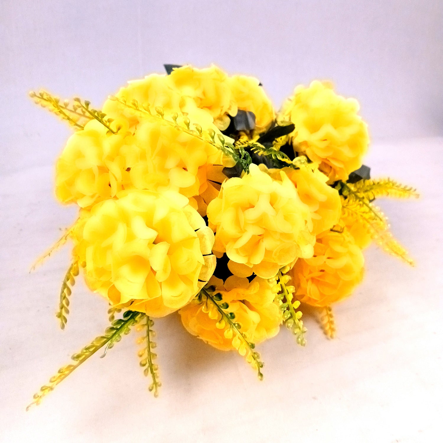 Artificial Flowers for Home Decoration - With Metal Stand - For Wall Hanging - Apkamart #Colour_Yellow