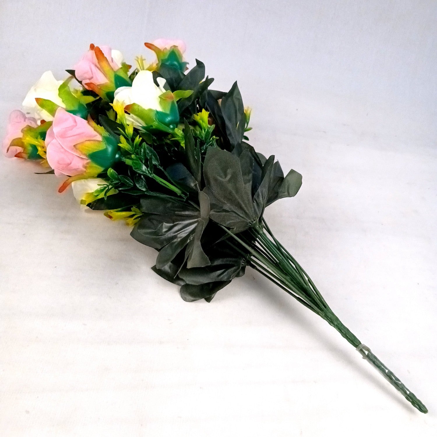 Artificial Flower Bouquets | Faux Flowers Bunch - for Table Vase, Pot, Home Decor, Living Room, Side Table Centerpiece - 29 Inch - Apkamart #Style_Design 1