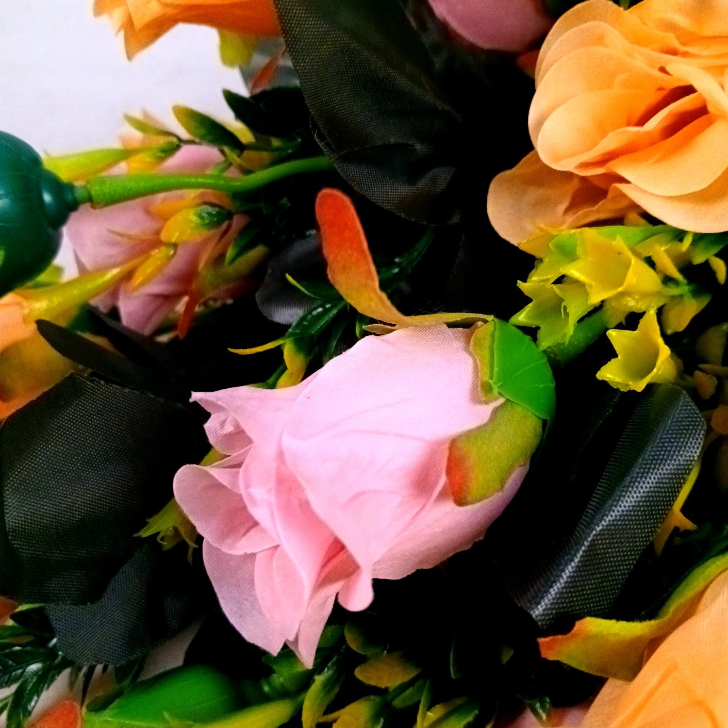 Artificial Rose Flower Bouquets | Faux Flowers Bunch - for Table Vase, Pot, Home Decor, Side Table Centerpiece - 29 Inch - Apkamart #Style_Design 1