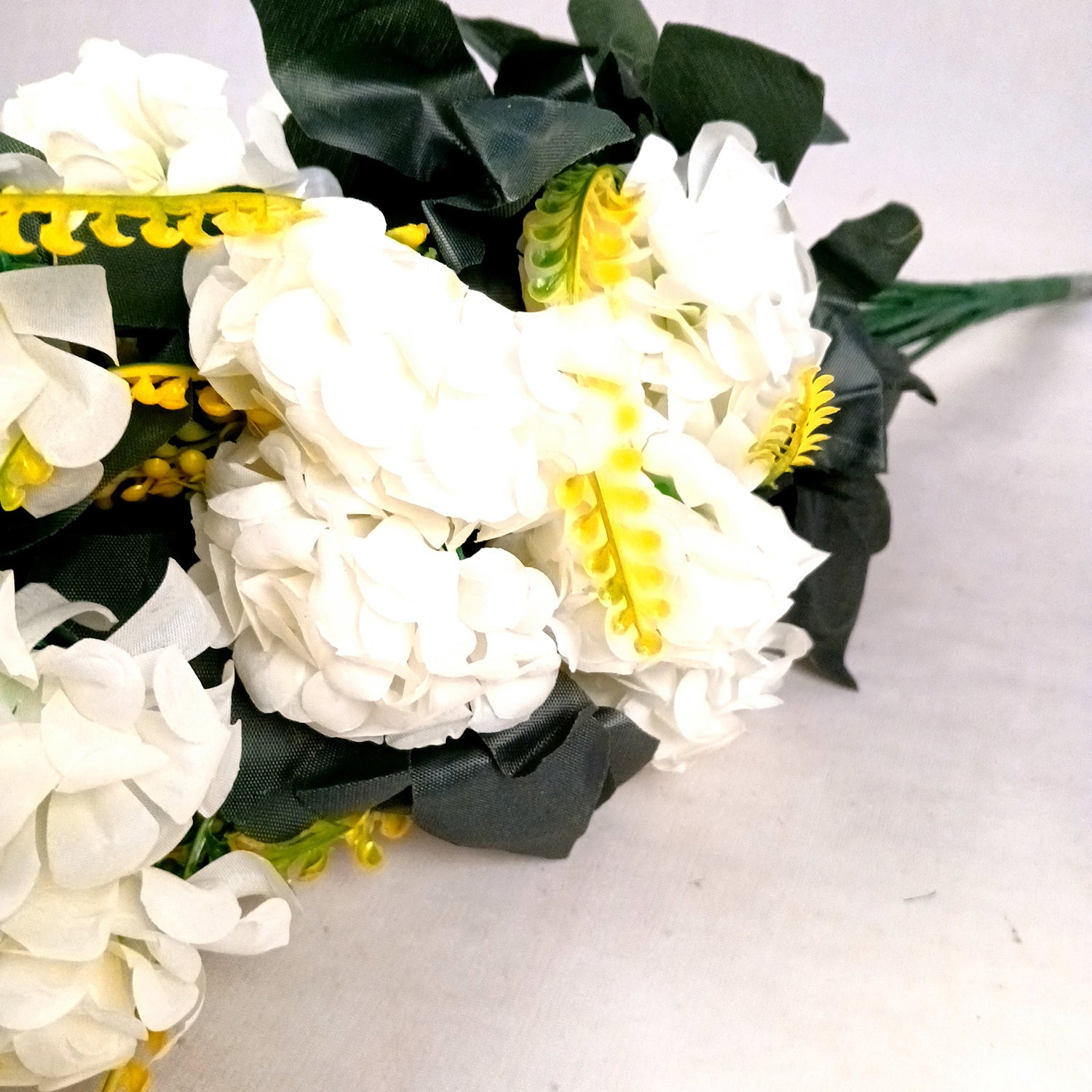 Artificial Flowers Carnation Bunches | Faux Flower Sticks - for Home Decor, Living Room, Office & Festivals Decoration (Vase Not Included) - 27 Inch - Apkamart #Colour_White