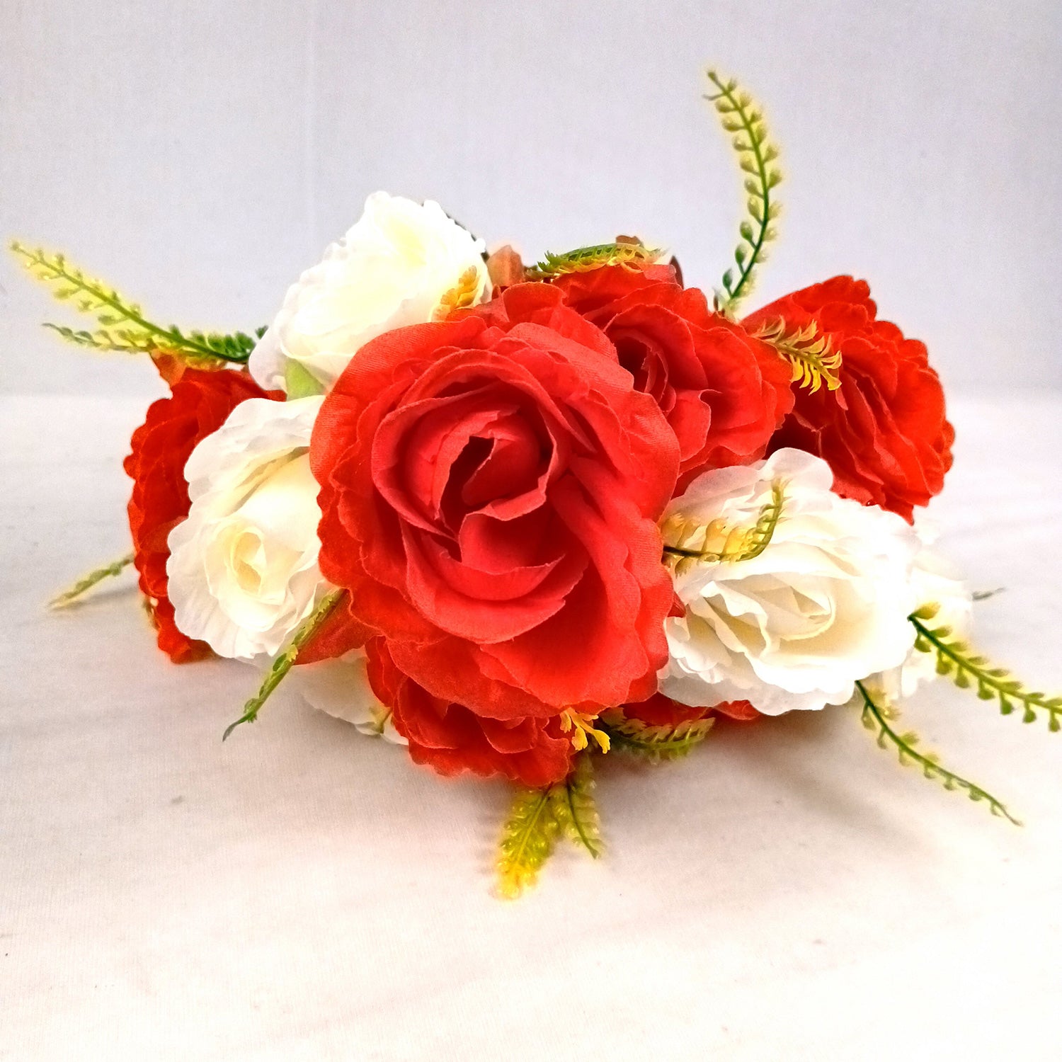 Artificial Flower Wall Hanging | Fake Creeper Flowers With Metal Stand Wall Mount - for Home Decor, Living Room, Balcony, Entrance Decoration - Apkamart #Style_Design 2