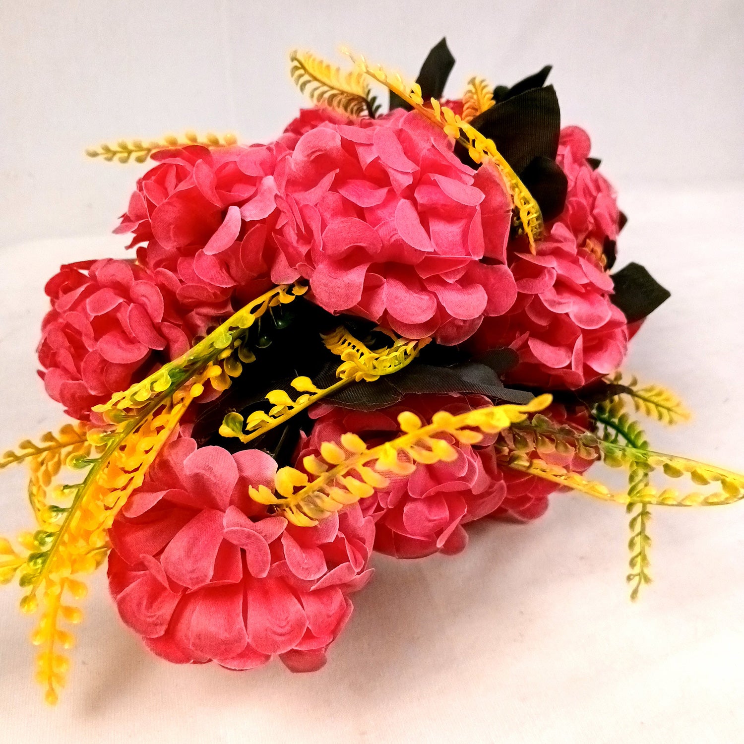 Artificial Flowers Carnation Bunches | Faux Flower Bouquet / Sticks - for Home Decor, Living Room, Office & Festivals Decoration (Vase Not Included) - 27 Inch - Apkamart #Colour_Pink