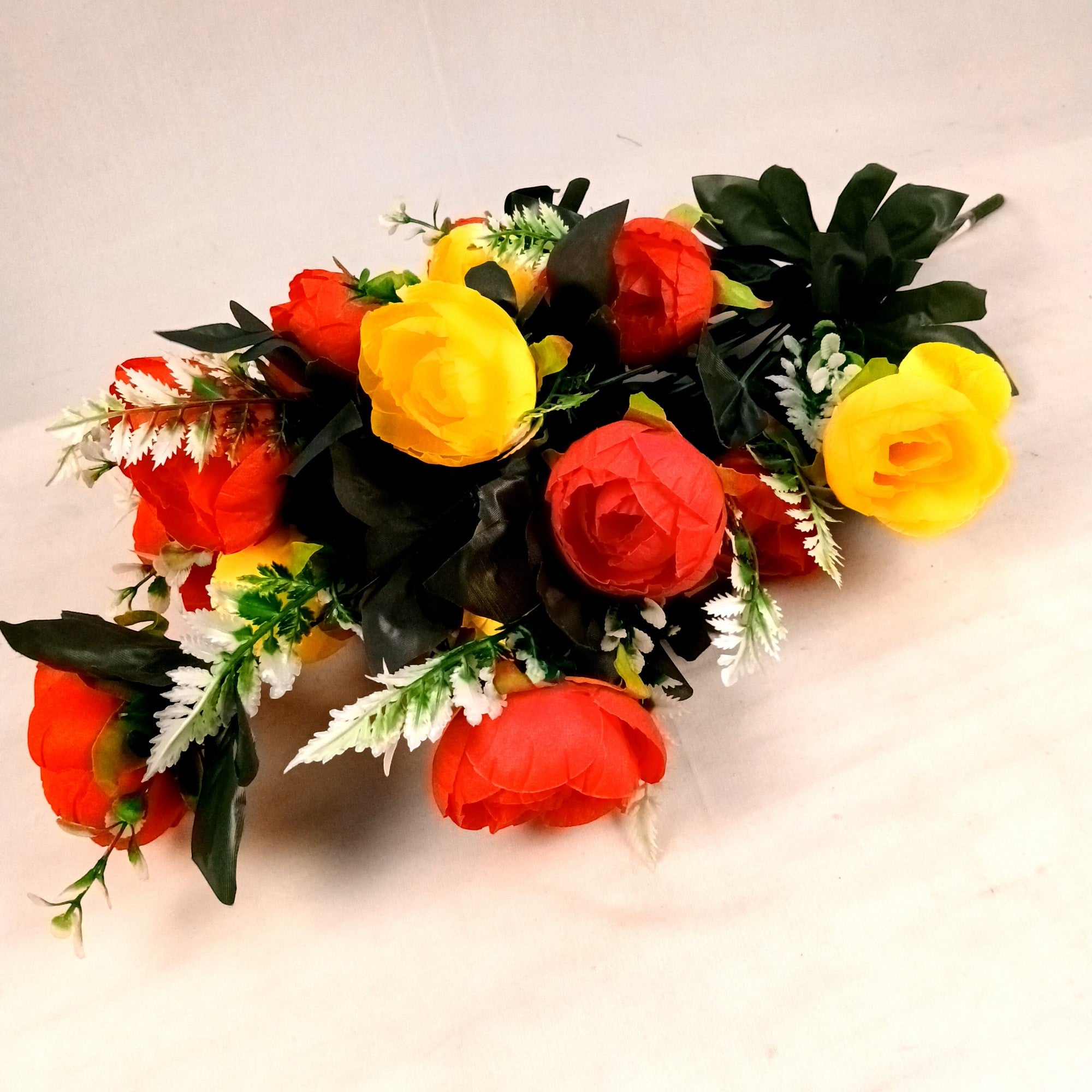 Artificial Rose Flowers Bunches for Vase Pot | Faux Flowers Stem - for Home Decor Side Table Centerpiece - 26 Inch - Apkamart #Style_Design 1