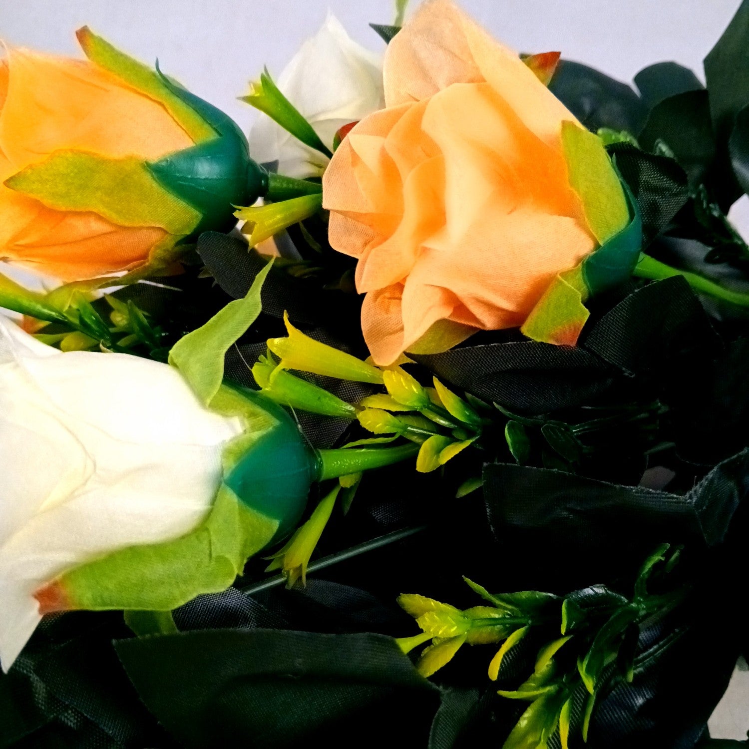 Artificial Flower Bouquets | Faux Flowers Bunch - for Table Vase, Pot, Home Decor, Living Room, Side Table Centerpiece - 29 Inch - Apkamart #Style_Design 3