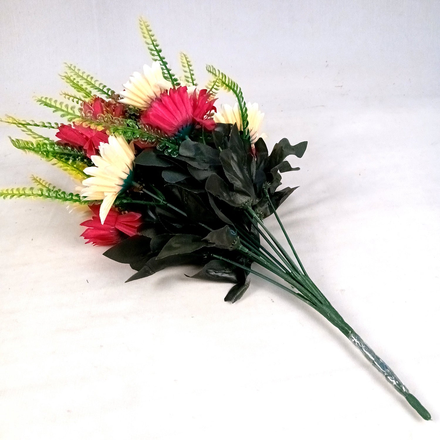 Artificial Flowers - Gerbera Daisy Bunches | Faux Flower Sticks - for Home Decor, Living Room, Office & Festivals Decoration (Vase Not Included) - 14 Inch - Apkamart #Style_Design 2