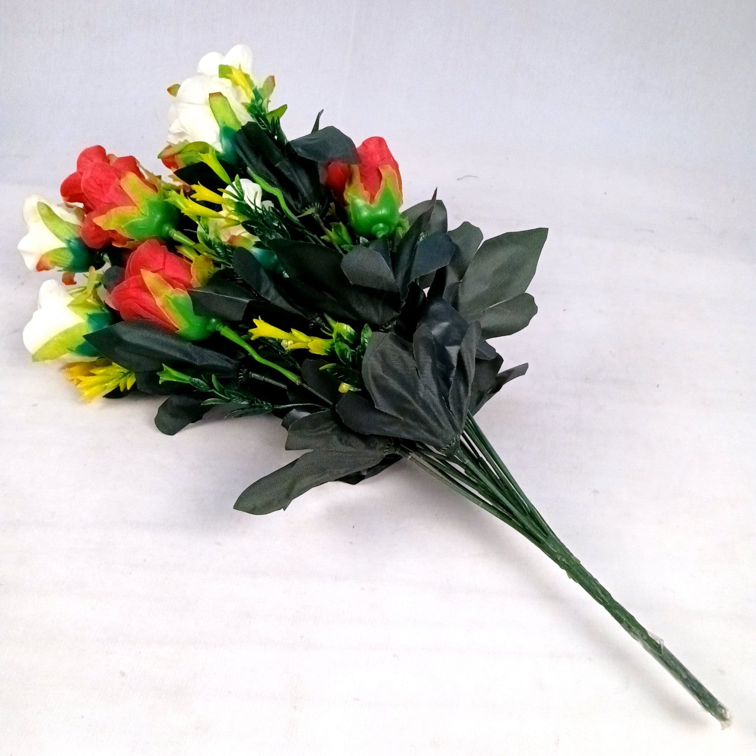 Artificial Rose Flower Bouquets | Faux Flowers Bunch - for Table Vase, Pot, Home Decor, Side Table Centerpiece - 29 Inch - Apkamart #Style_Design 3