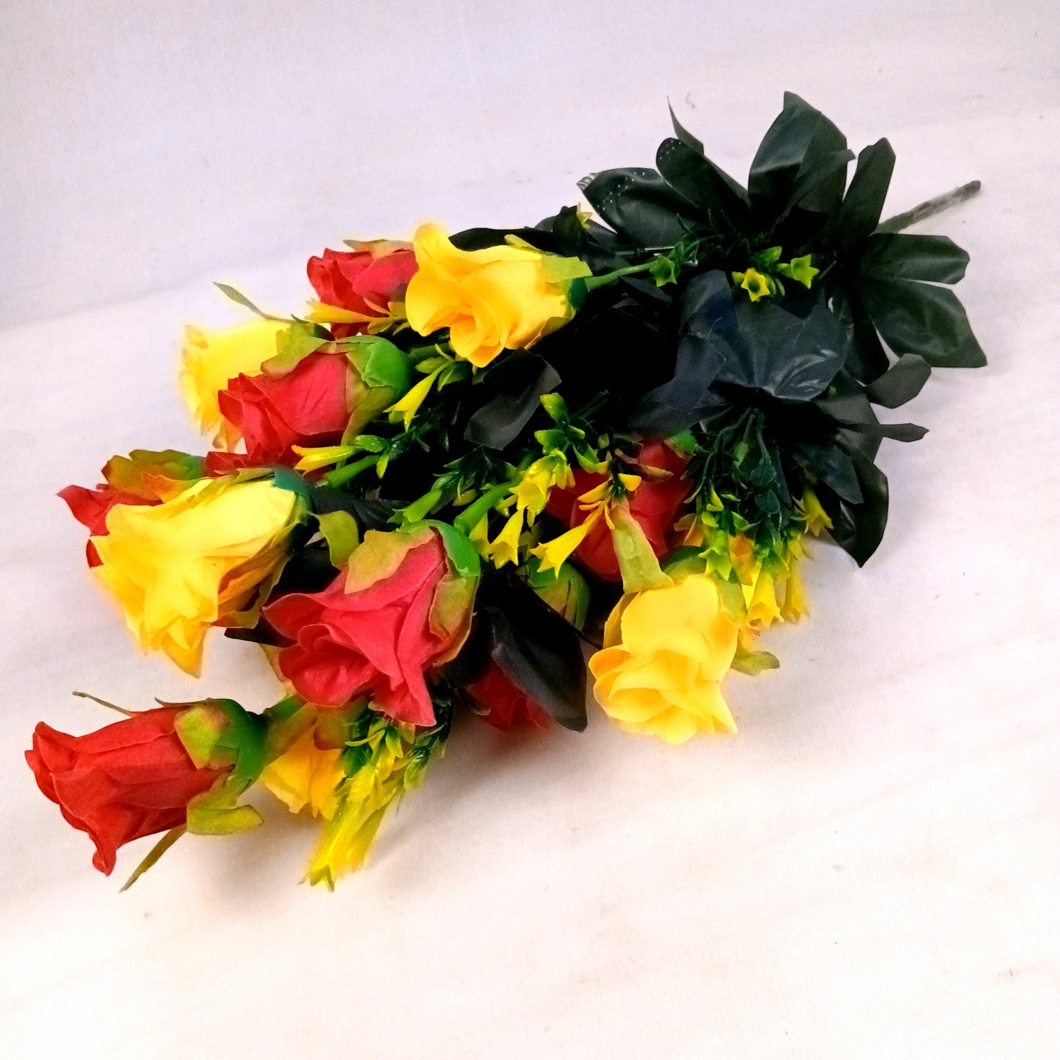 Artificial Rose Flower Bouquets | Faux Flowers Bunch - for Table Vase, Pot, Home Decor, Side Table Centerpiece - 29 Inch - Apkamart #Style_Design 2