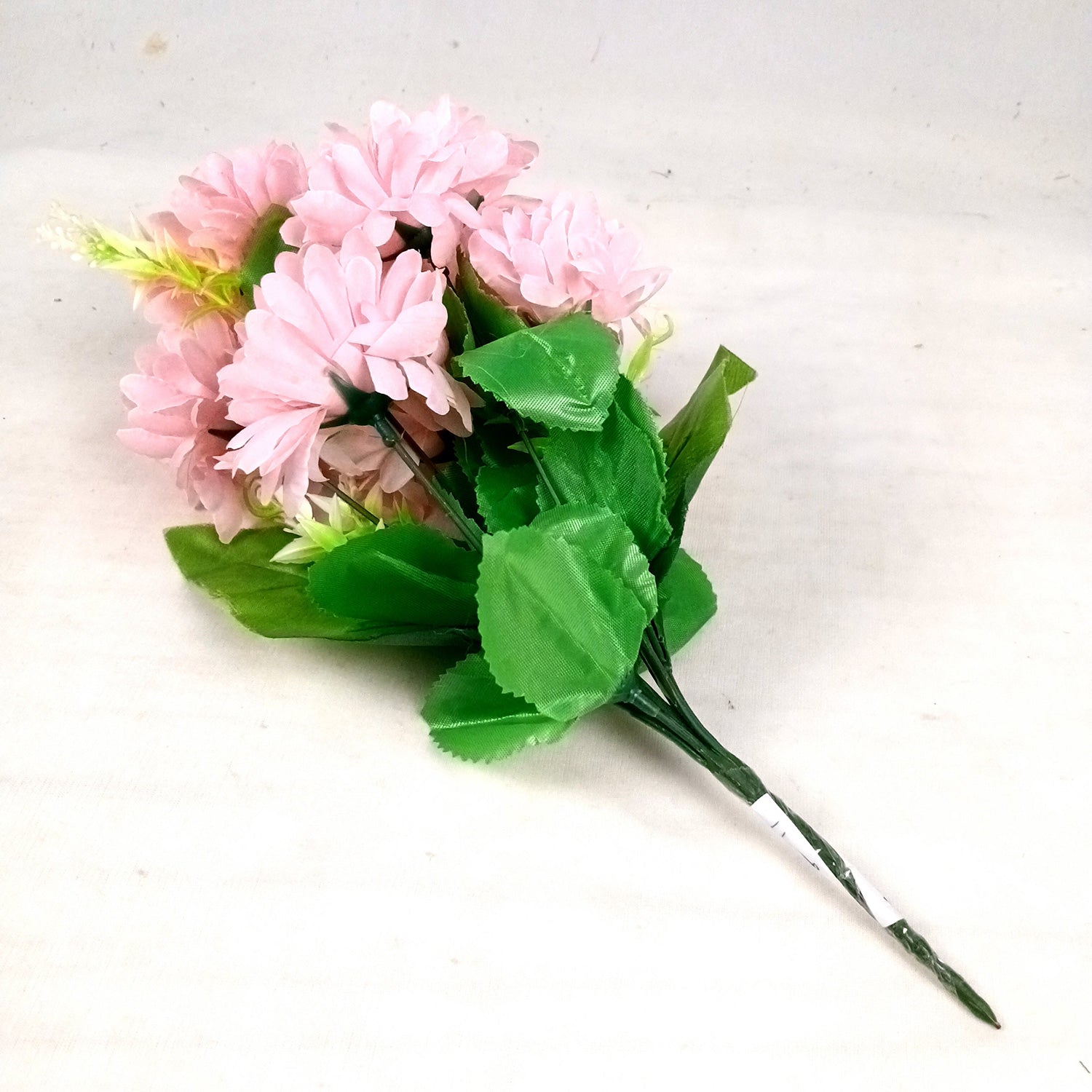 Artificial Flowers Dahlia Bunches for Vase Pot | Faux Flowers Stick - for Home Decor, Living Room, Wedding & Party Decoration (Vase Not Included) - 14 Inch - Apkamart #Colour_Pink