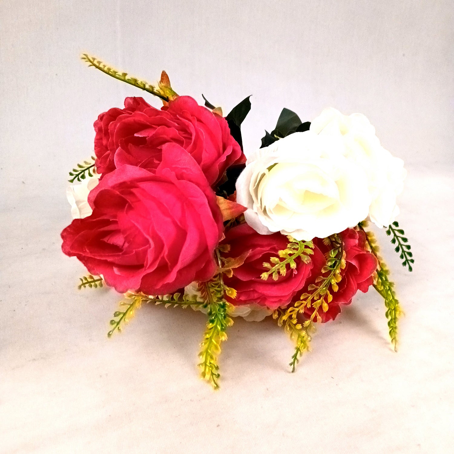 Artificial Flower Wall Hanging | Fake Creeper Flowers With Metal Stand Wall Mount - for Home Decor, Living Room, Balcony, Entrance Decoration - Apkamart #Style_Design 1