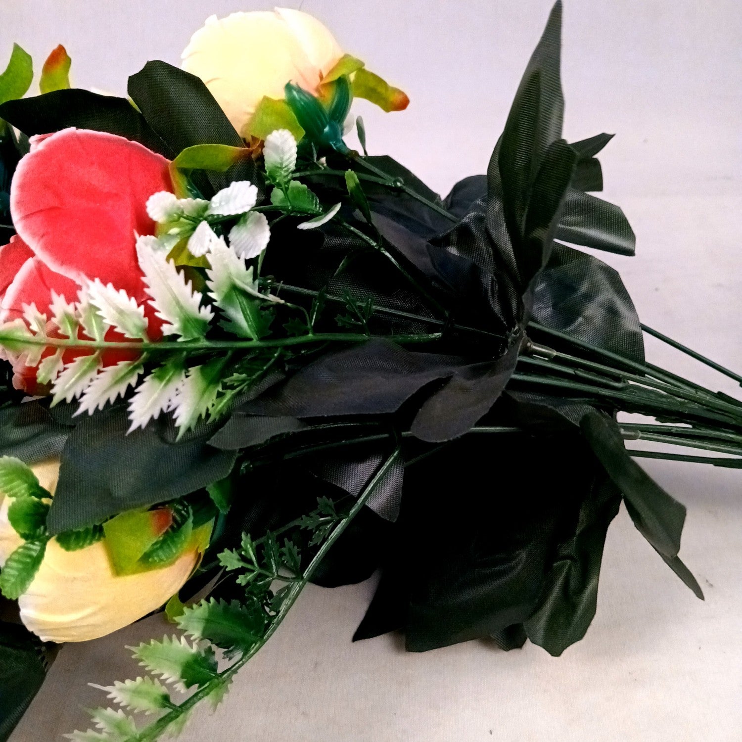 Artificial Rose Flowers Bunches for Vase Pot | Faux Flowers Stem - for Home Decor Side Table Centerpiece - 26 Inch - Apkamart #Style_Design 3