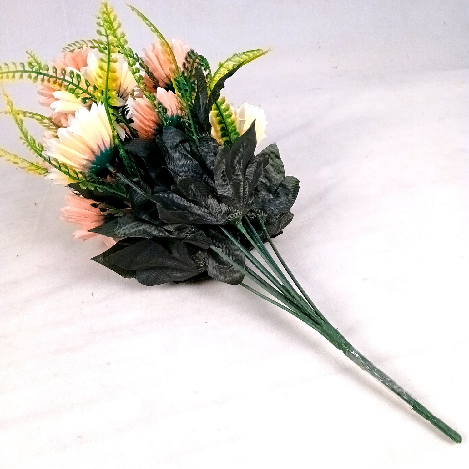 Artificial Flowers - Gerbera Daisy Bunches | Faux Flower Sticks - for Home Decor, Living Room, Office & Festivals Decoration (Vase Not Included) - 14 Inch - Apkamart #Style_Design 1