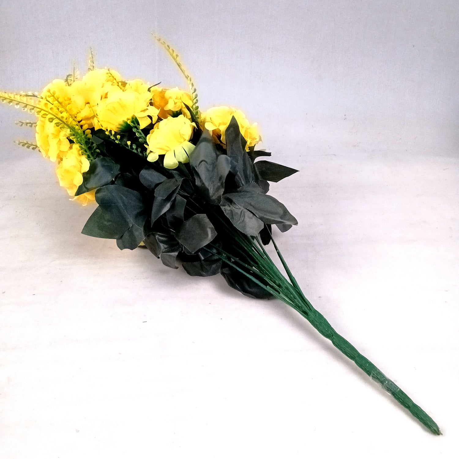 Artificial Flowers for Home Decoration - With Metal Stand - For Wall Hanging - Apkamart #Colour_Yellow
