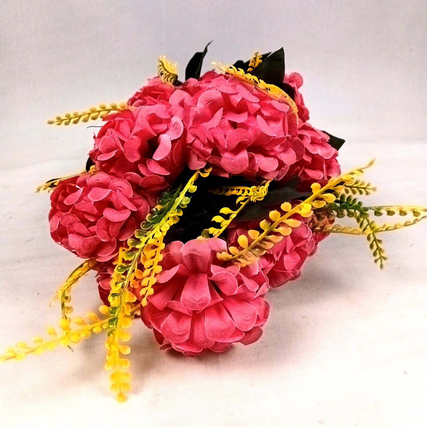 Artificial Flowers Carnation Bunches | Faux Flower Bouquet / Sticks - for Home Decor, Living Room, Office & Festivals Decoration (Vase Not Included) - 27 Inch - Apkamart #Colour_Pink