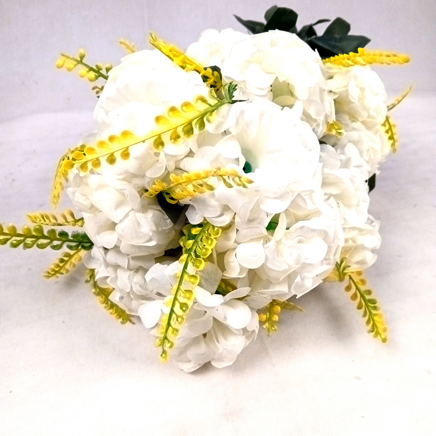 Artificial Flowers Carnation Bunches | Faux Flower Sticks - for Home Decor, Living Room, Office & Festivals Decoration (Vase Not Included) - 27 Inch - Apkamart #Colour_White