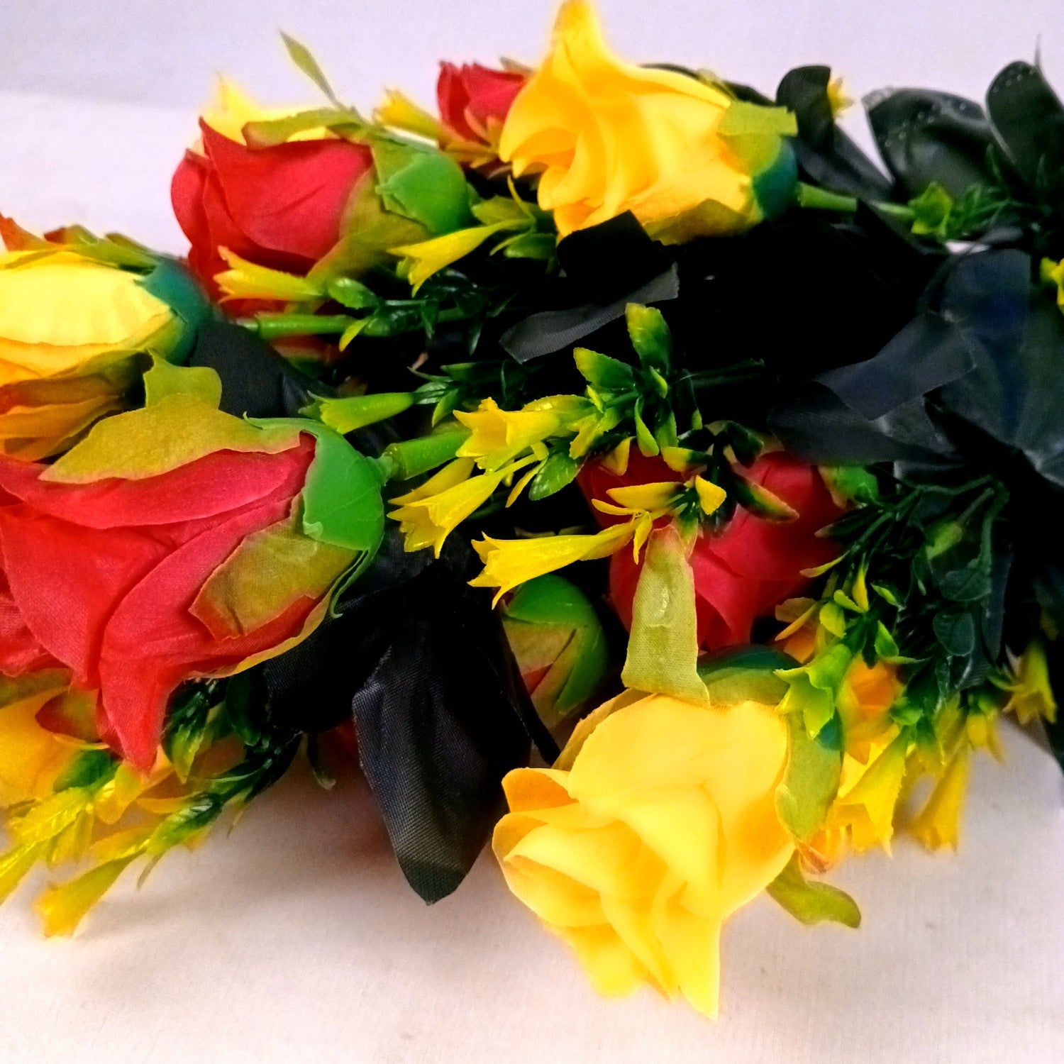 Artificial Rose Flower Bouquets | Faux Flowers Bunch - for Table Vase, Pot, Home Decor, Side Table Centerpiece - 29 Inch - Apkamart #Style_Design 2