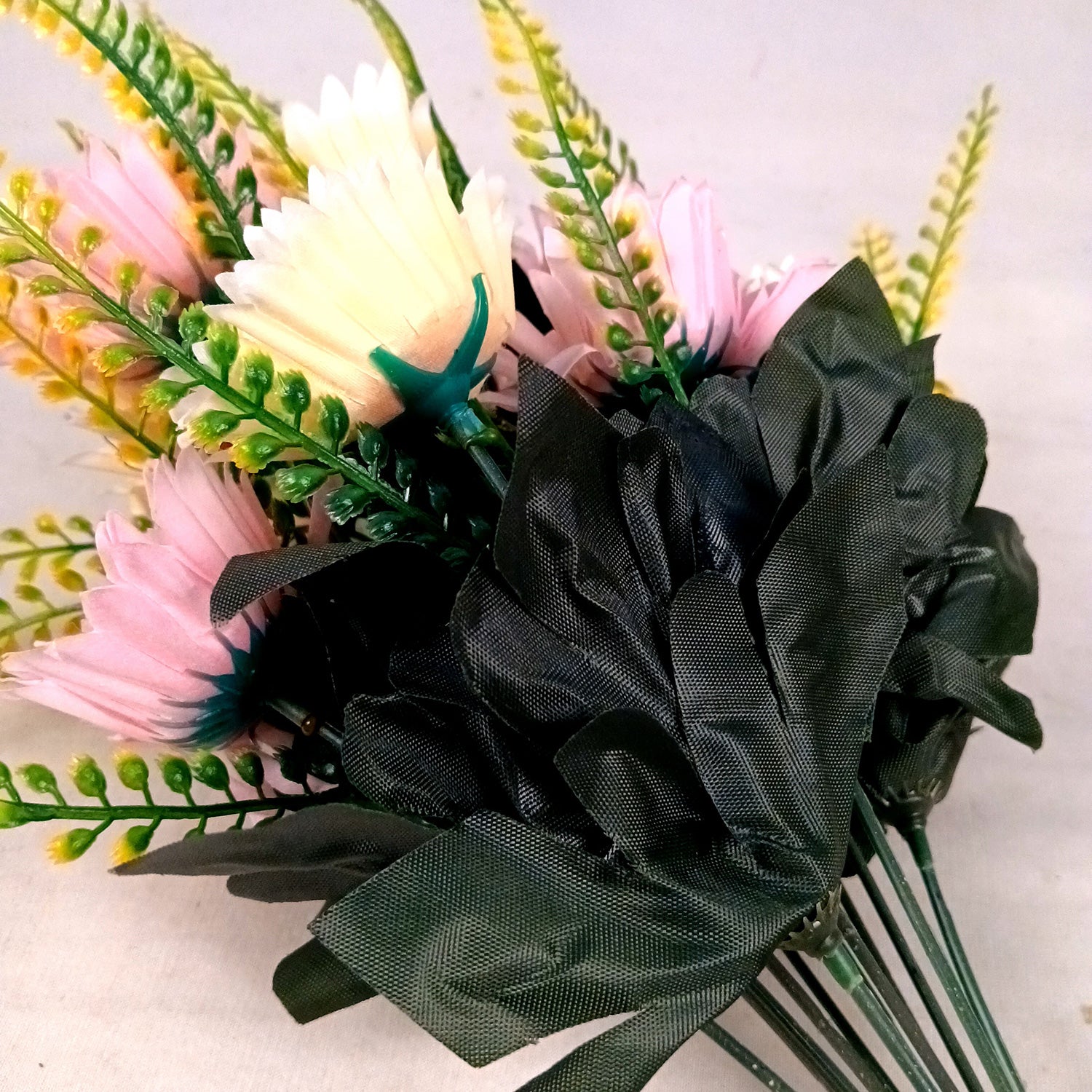 Artificial Flowers - Gerbera Daisy Bunches | Faux Flower Sticks - for Home Decor, Living Room & Festivals Decoration (Vase Not Included) - 14 Inch - Apkamart #Style_Design 2