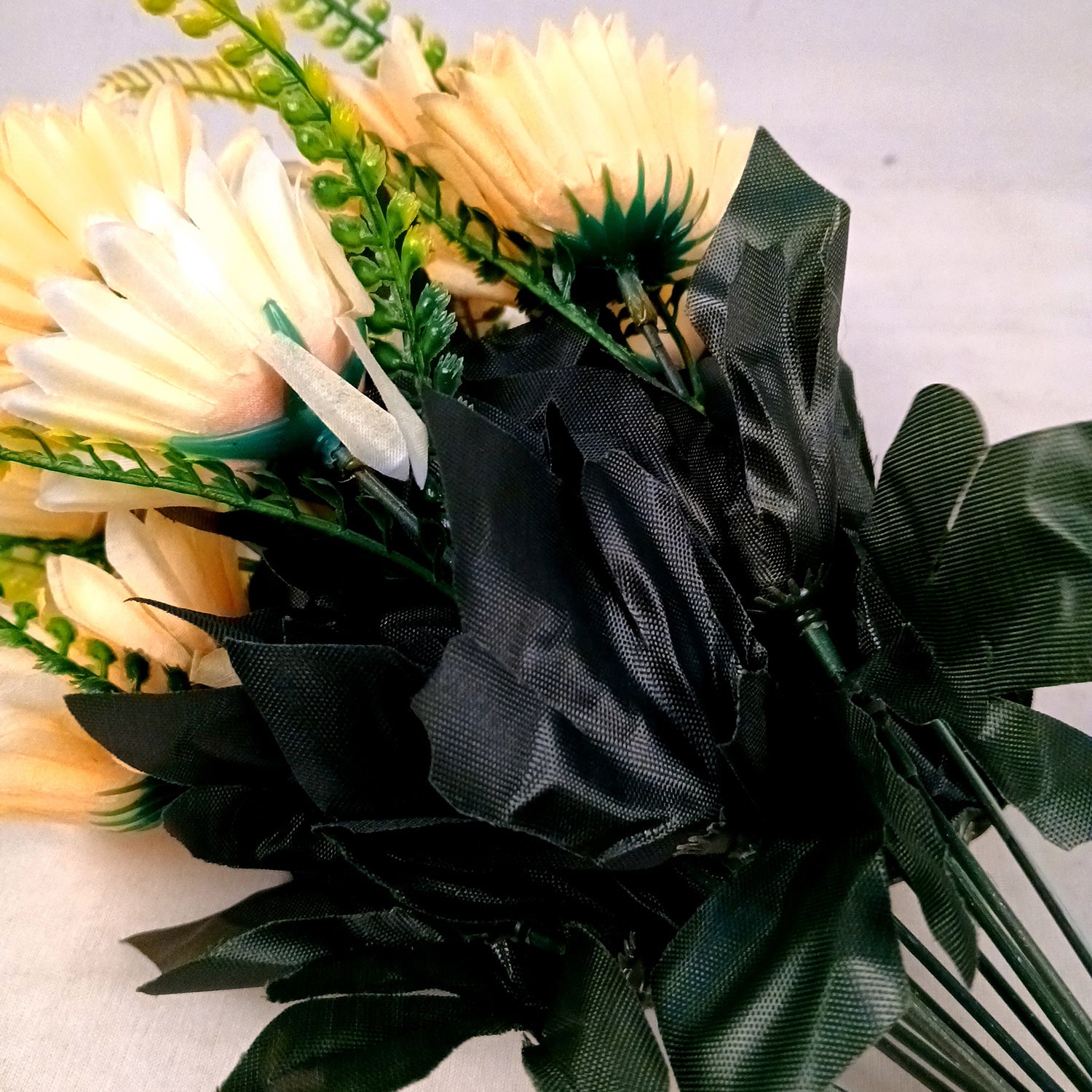 Artificial Flowers - Gerbera Daisy Bunches | Faux Flower Sticks - for Home Decor, Living Room & Festivals Decoration (Vase Not Included) - 14 Inch - Apkamart #Style_Design 3