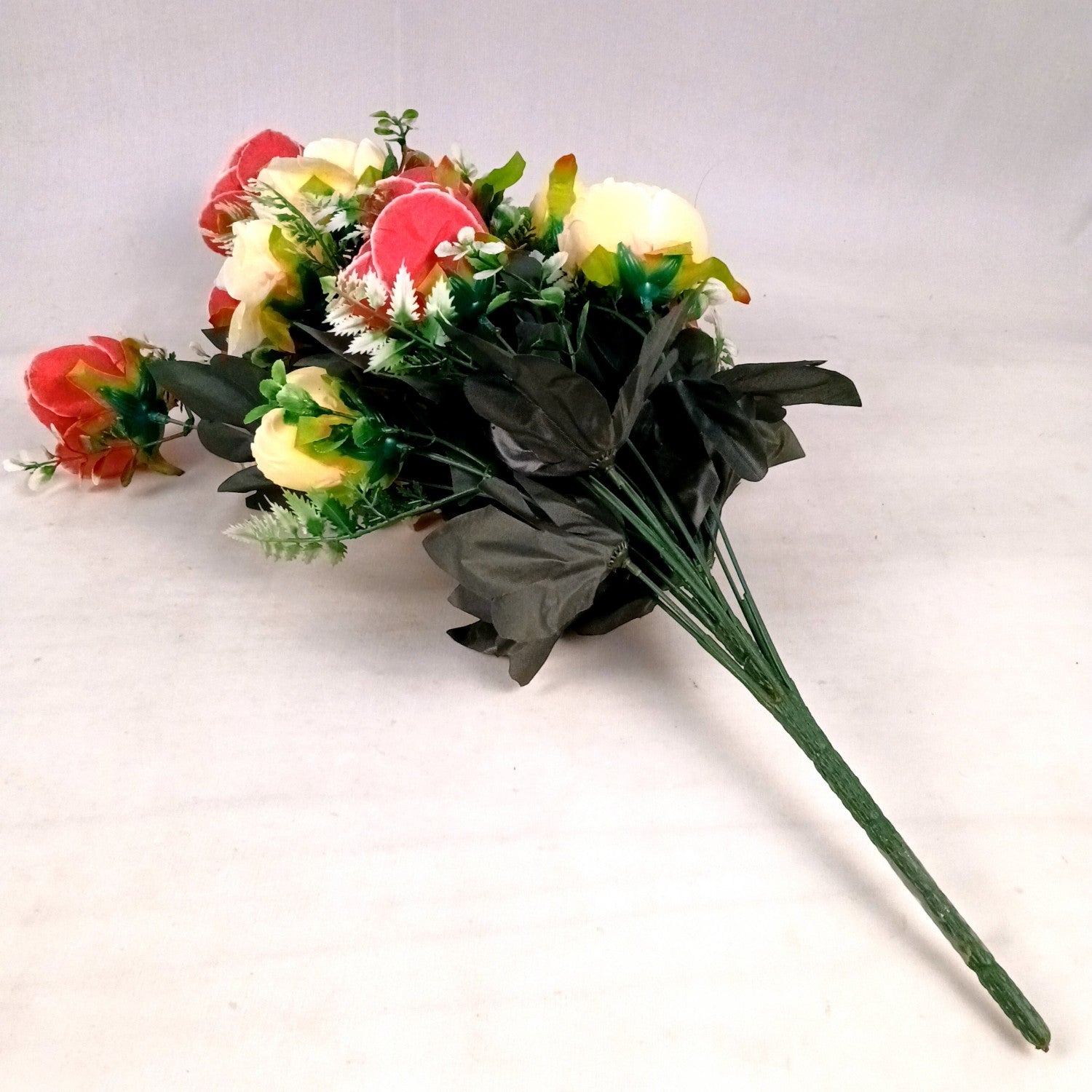 Artificial Rose Flowers Bunches for Vase Pot | Faux Flowers Stem - for Home Decor Side Table Centerpiece - 26 Inch - Apkamart #Style_Design 3