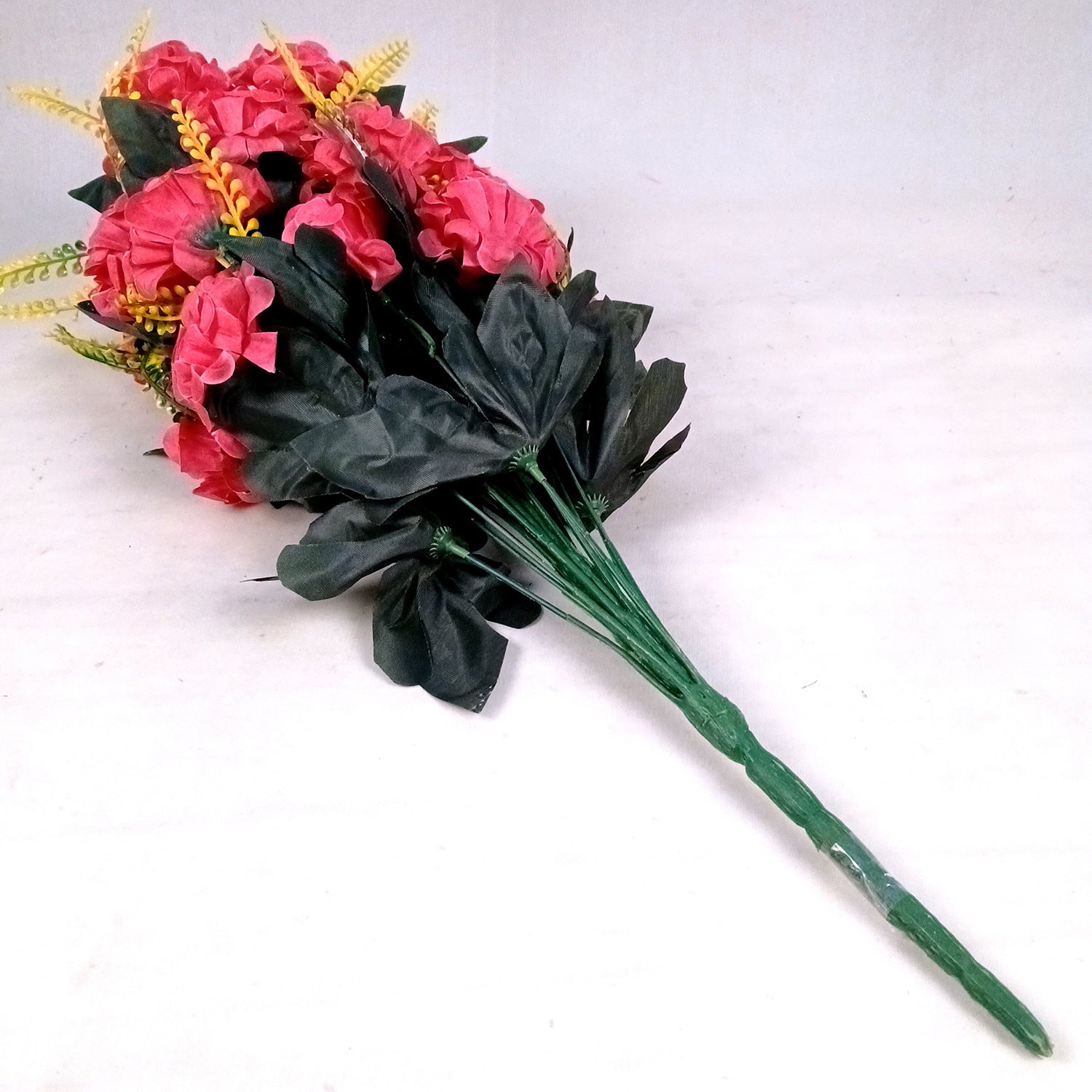 Artificial Flowers Carnation Bunches | Faux Flower Bouquet / Sticks - for Home Decor, Living Room, Office & Festivals Decoration (Vase Not Included) - 27 Inch - Apkamart #Colour_Pink