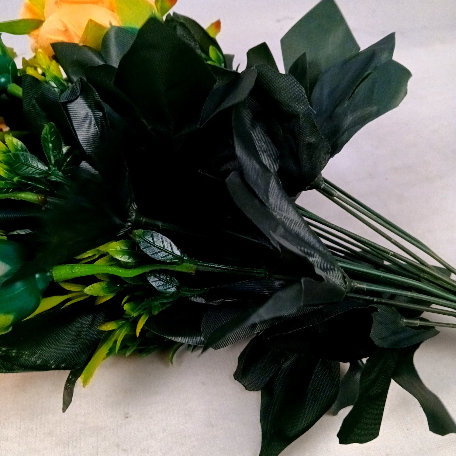 Artificial Flower Bouquets | Faux Flowers Bunch - for Table Vase, Pot, Home Decor, Living Room, Side Table Centerpiece - 29 Inch - Apkamart #Style_Design 3