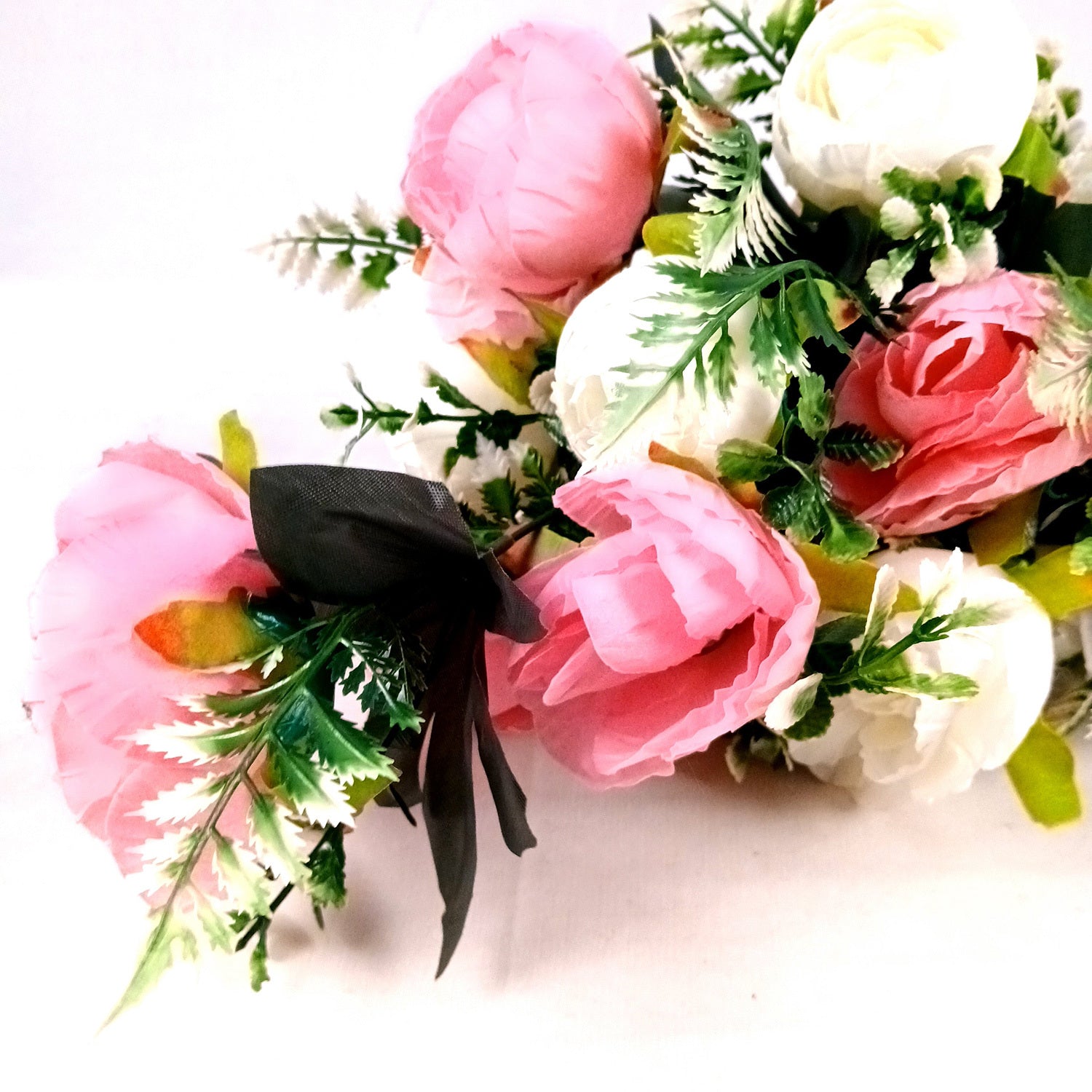 Artificial Rose Flowers Bunches for Vase Pot | Faux Flowers Stem - for Home Decor Side Table Centerpiece - 26 Inch - Apkamart #Style_Design 2