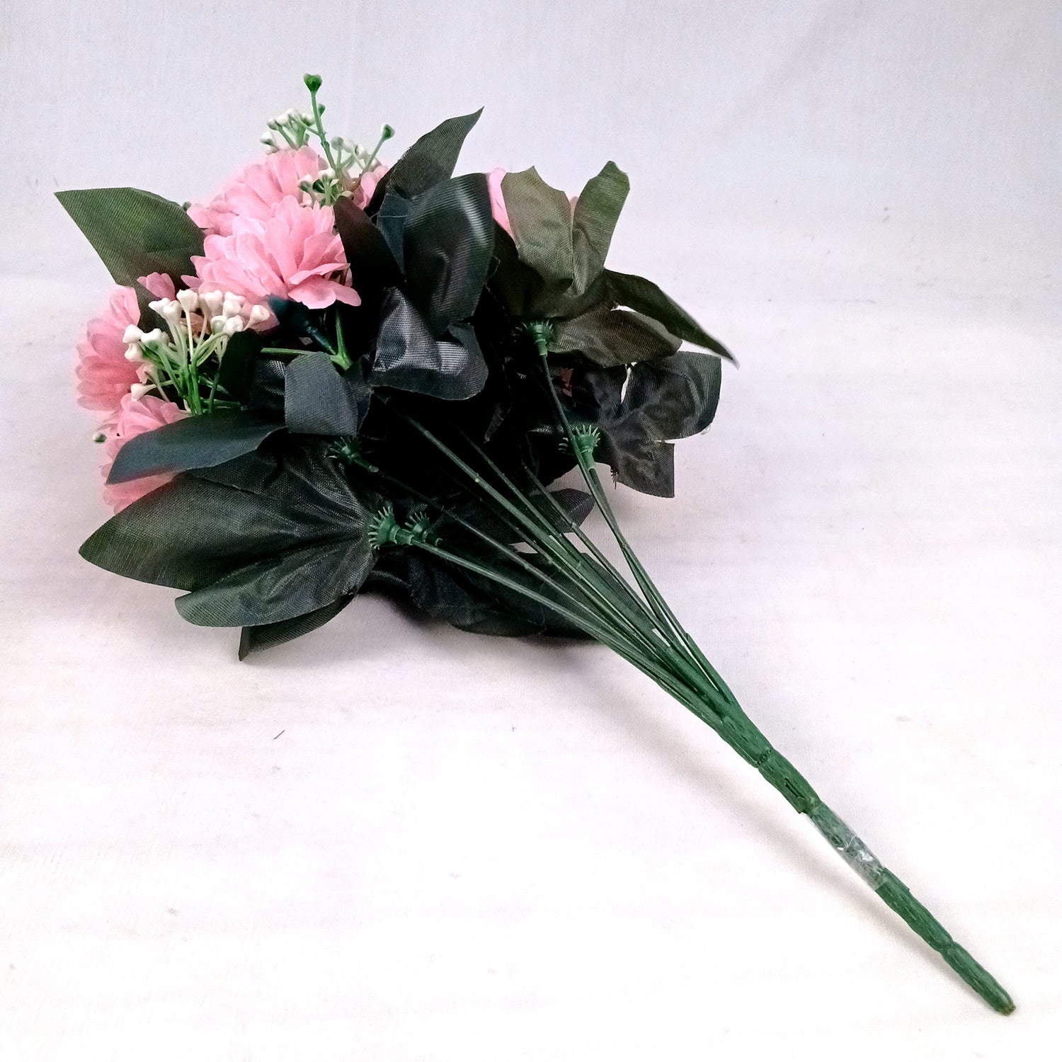 Artificial Flower Bouquet | Faux Flowers & Plants Bunch - for Table Vase, Pot, Home Decor, Living Room, Side Table Center piece Decoration - Apkamart #Color_Pink