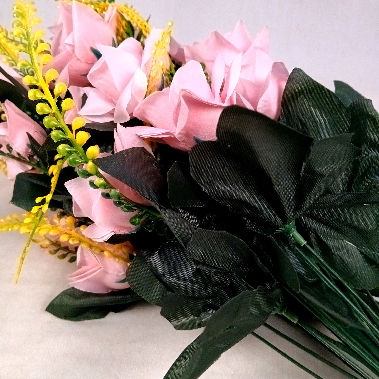 Artificial Flowers for Home Decoration -With Metal Stand - For Home & Wall Decor - 26 Inch _Apkamart