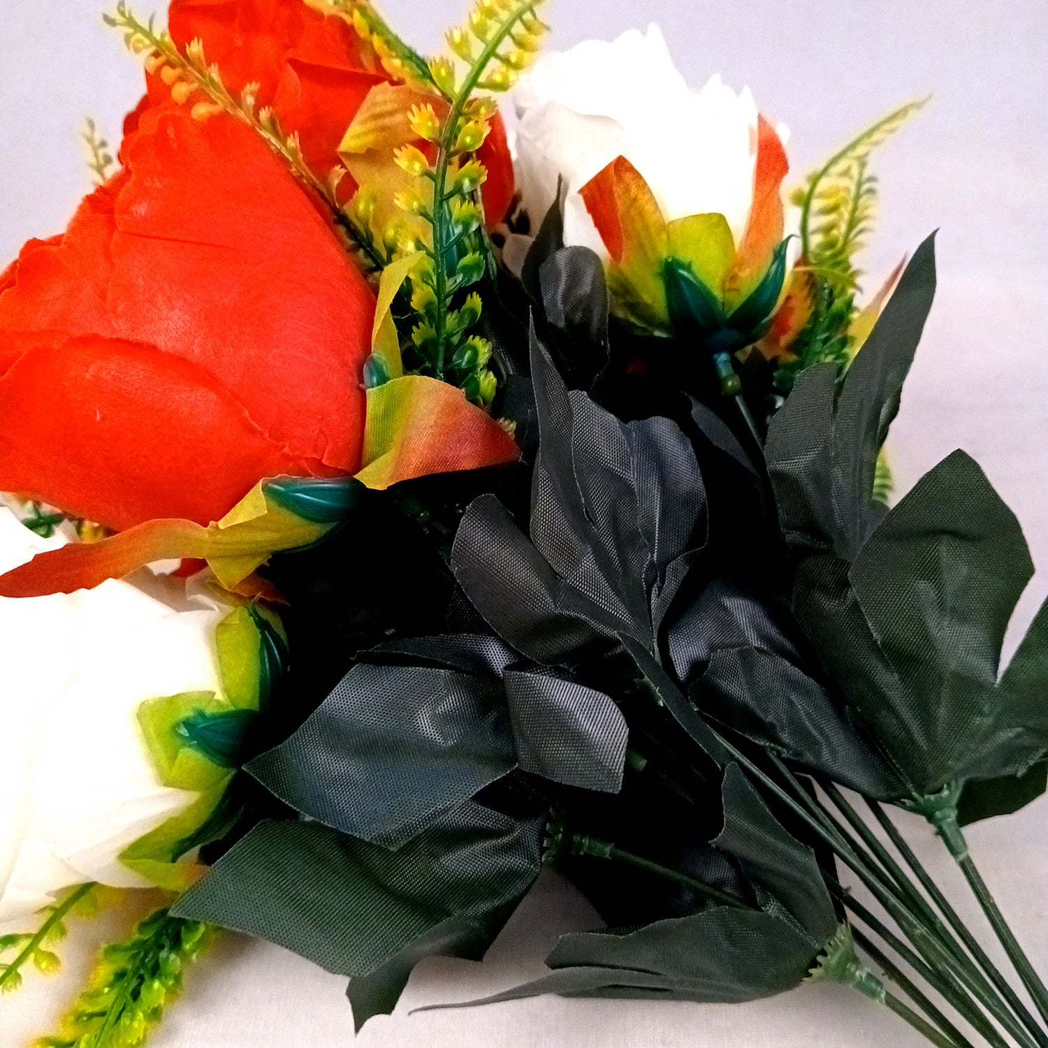 Artificial Flower Wall Hanging | Fake Creeper Flowers With Metal Stand Wall Mount - for Home Decor, Living Room, Balcony, Entrance Decoration - Apkamart #Style_Design 2