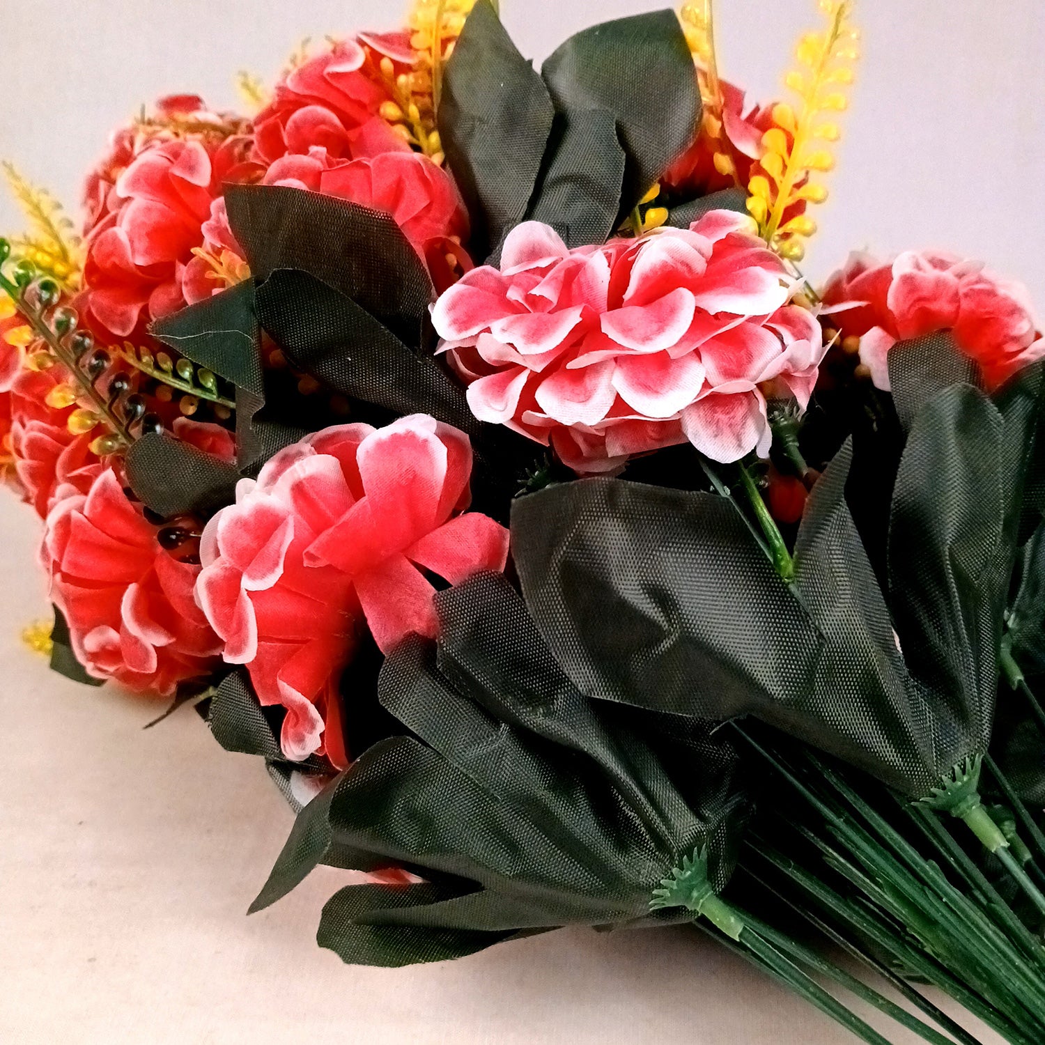 Artificial Flowers for Home Decoration - With Metal Stand - For Wall Hanging - Apkamart #Colour_Pink