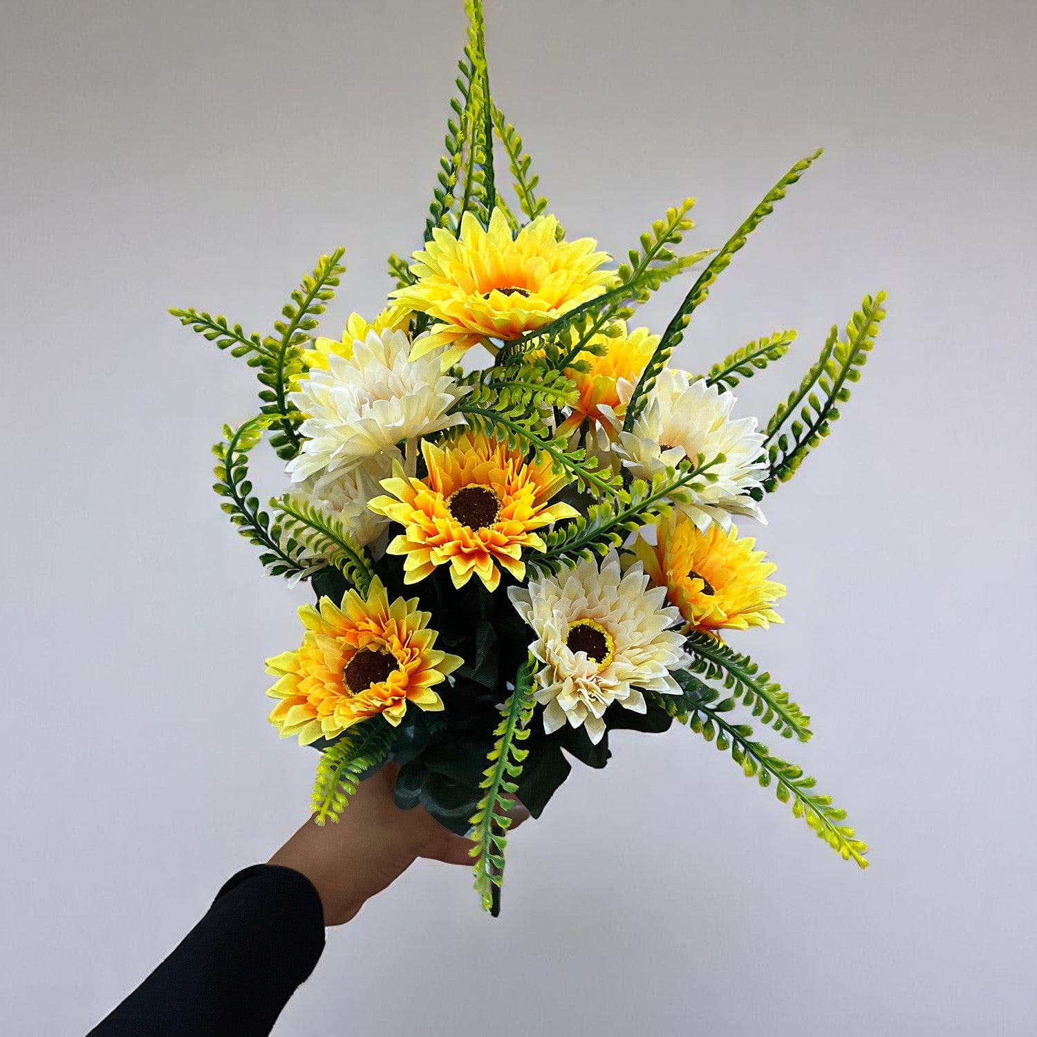 Artificial Flowers - Gerbera Daisy Bunches | Faux Flower Sticks - for Home Decor, Living Room & Festivals Decoration (Vase Not Included) - 14 Inch - Apkamart #Style_Design 1