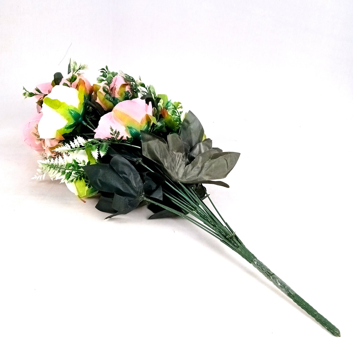 Artificial Rose Flowers Bunches for Vase Pot | Faux Flowers Stem - for Home Decor Side Table Centerpiece - 26 Inch - Apkamart #Style_Design 2