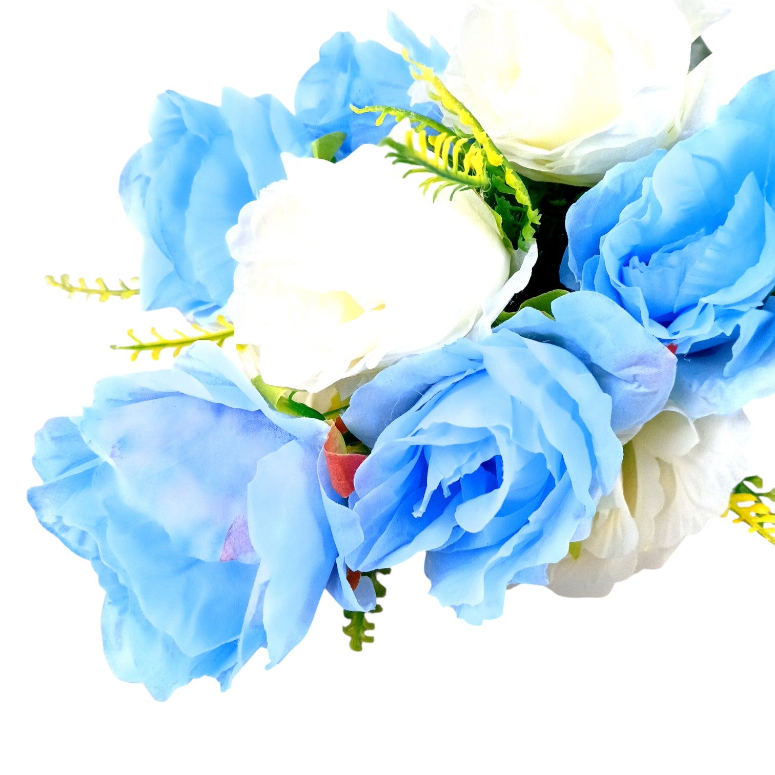 Artificial Flower Bunch for Home Decor & Festive Decoration | Faux Decorative Flower for Living Room, Balcony | Long-Lasting Artificial Flowers for Gifting - 17 Inch - Apkamart