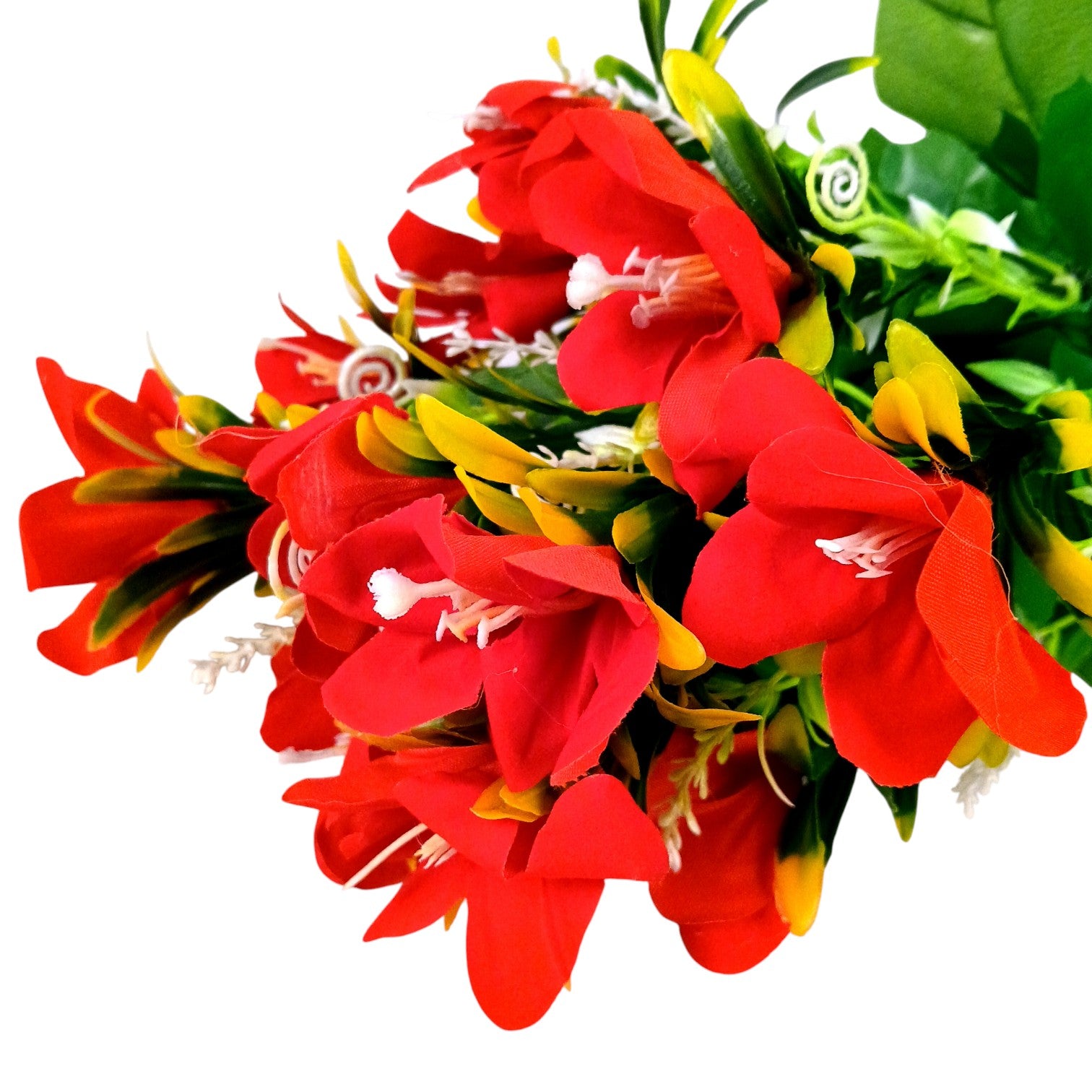 Artificial Flower Bunch | Faux Decorative Flowers for Home, Balcony & Office | Long-Lasting Flower Arrangement for Living Room, Bedroom, Garden, Diwali - 17 Inch - Apkamart