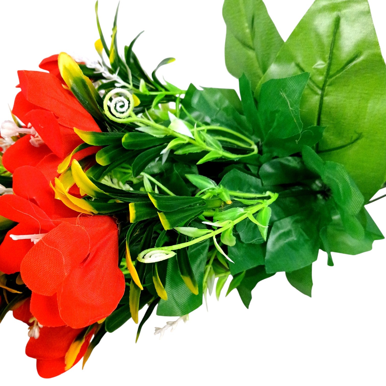 Artificial Flower Bunch | Faux Decorative Flowers for Home, Balcony & Office | Long-Lasting Flower Arrangement for Living Room, Bedroom, Garden, Diwali - 17 Inch - Apkamart