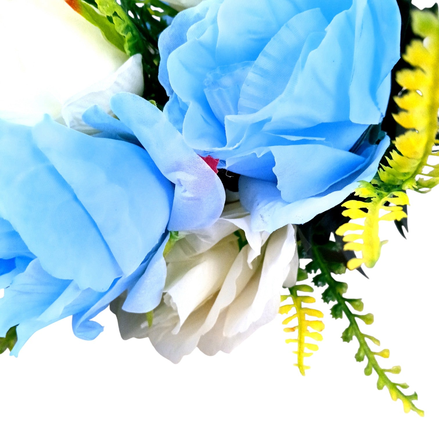 Artificial Flower Bunch for Home Decor & Festive Decoration | Faux Decorative Flower for Living Room, Balcony | Long-Lasting Artificial Flowers for Gifting - 17 Inch - Apkamart