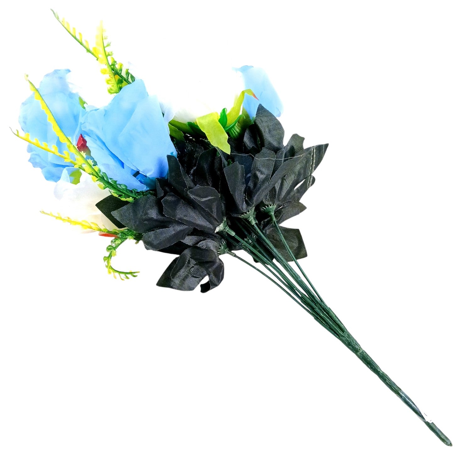 Artificial Flower Bunch for Home Decor & Festive Decoration | Faux Decorative Flower for Living Room, Balcony | Long-Lasting Artificial Flowers for Gifting - 17 Inch - Apkamart