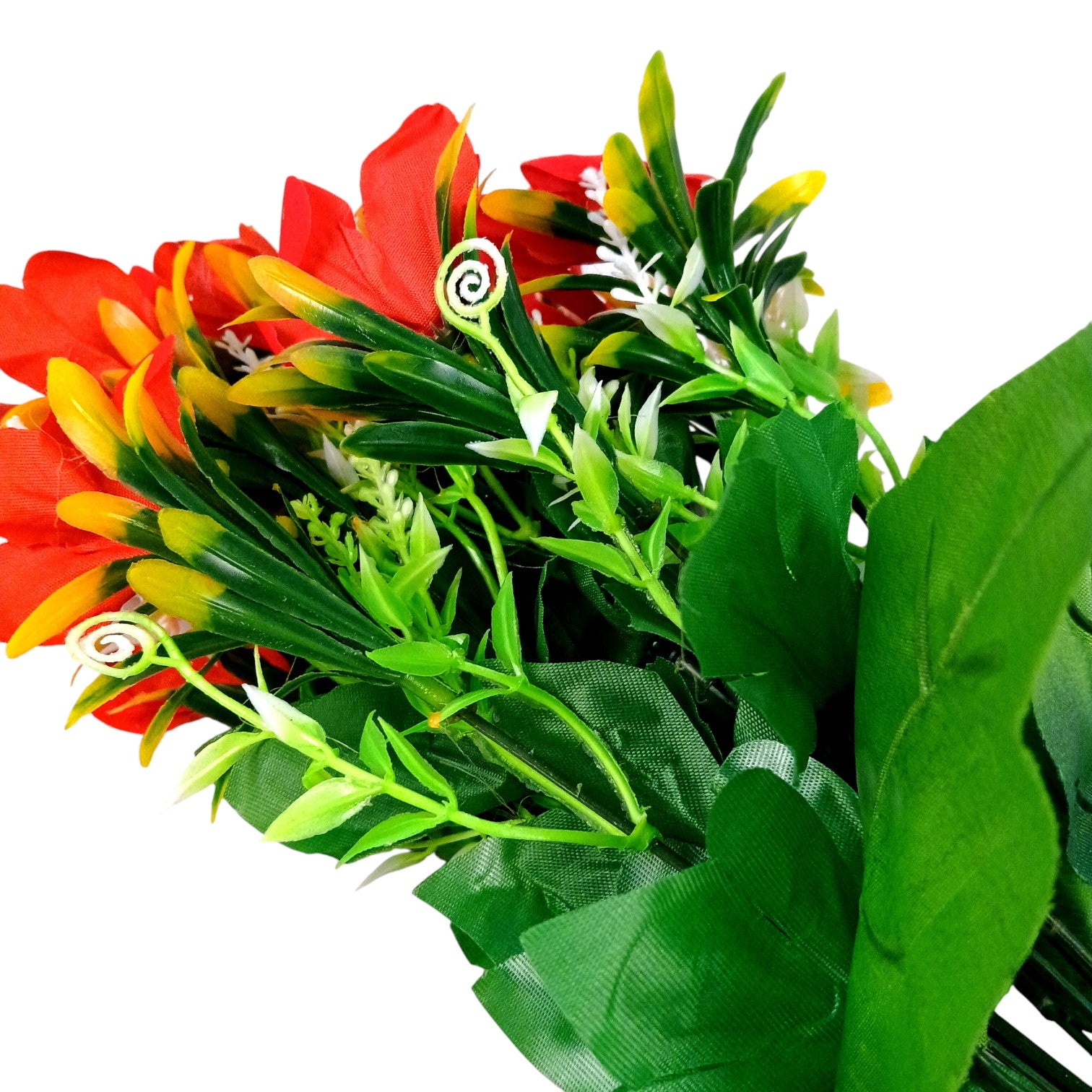 Artificial Flower Bunch | Faux Decorative Flowers for Home, Balcony & Office | Long-Lasting Flower Arrangement for Living Room, Bedroom, Garden, Diwali - 17 Inch - Apkamart