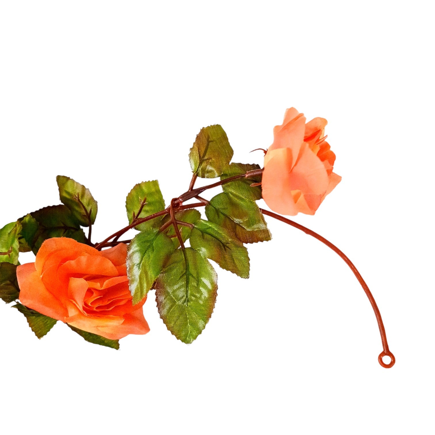Hanging Artificial Flower Bunch for Home & Balcony | Faux Vine Flower for Wall, Pots & Stands | Decorative Artificial Flowers for Diwali, Festive Decor - 83 Inch - Apkamart #Color_Orange