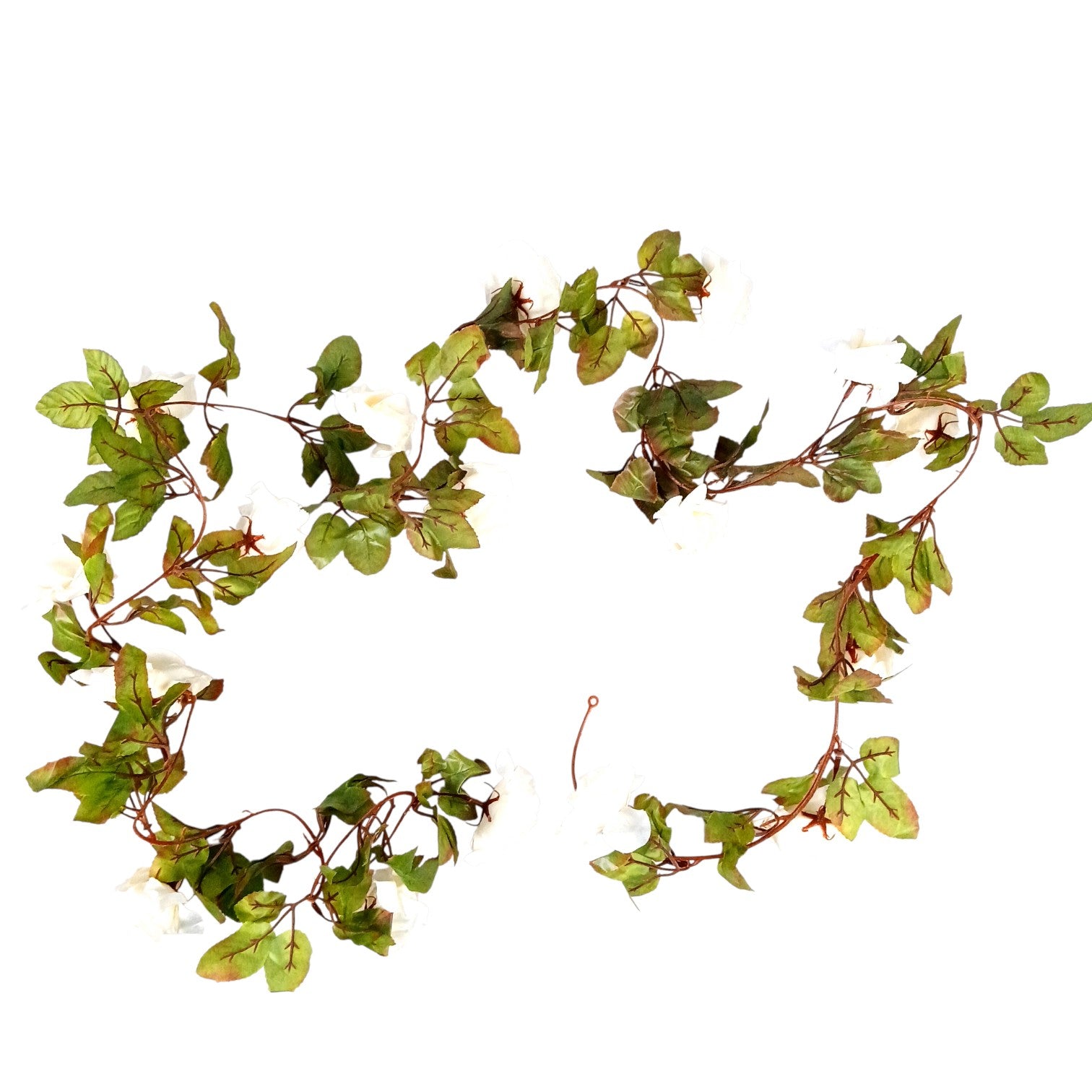 Artificial Hanging Flower Bunch | Faux Decorative Vine Flowers for Wall, Balcony & Pots | Perfect for Home, Office, Diwali Decoration & Housewarming Gifts - 83 Inch - Apkamart #Color_White