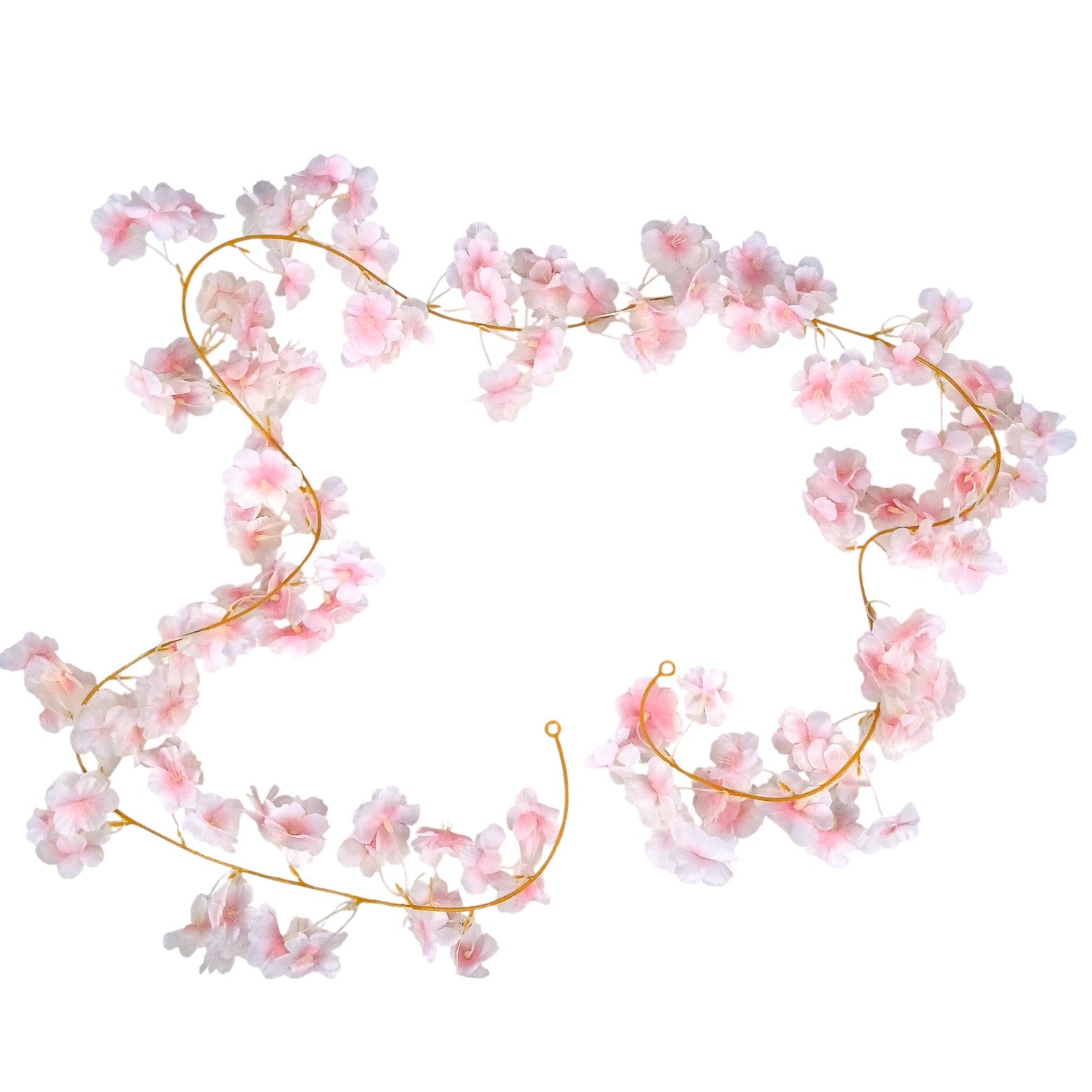 Artificial Hanging Flowers for Wall & Balcony | Faux Decorative Flower Bunch with Vine & Leaf | Perfect for Home Decor, Festive Styling & Housewarming Gifts - 68 Inch - Apkamart #Color_Pink