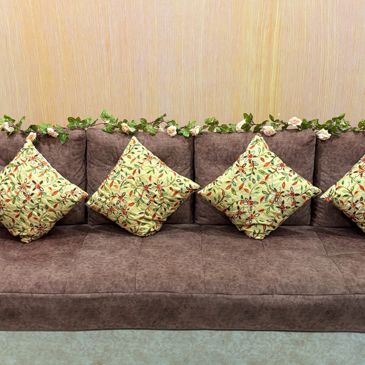 Artificial Hanging Flower Bunch | Faux Decorative Vine Flowers for Wall, Balcony & Pots | Perfect for Home, Office, Diwali Decoration & Housewarming Gifts - 83 Inch - Apkamart #Color_Pink