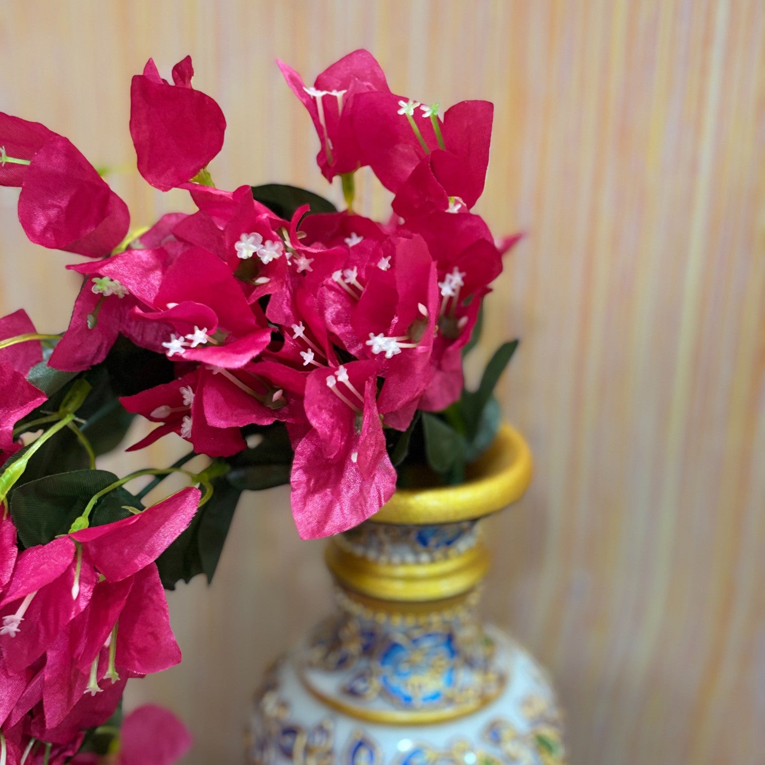 Artificial Hanging Flower for Home Decor | Hanging Flower | Decorative Wall Hanging Floral Bunch for Balcony, Garden & Living Room - 27 Inch - Apkamart #Color_Pink